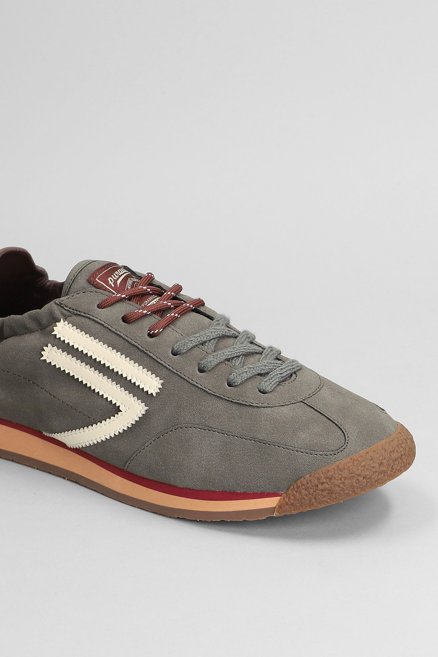 Puraai Sneakers In Grey Fabric In Gray