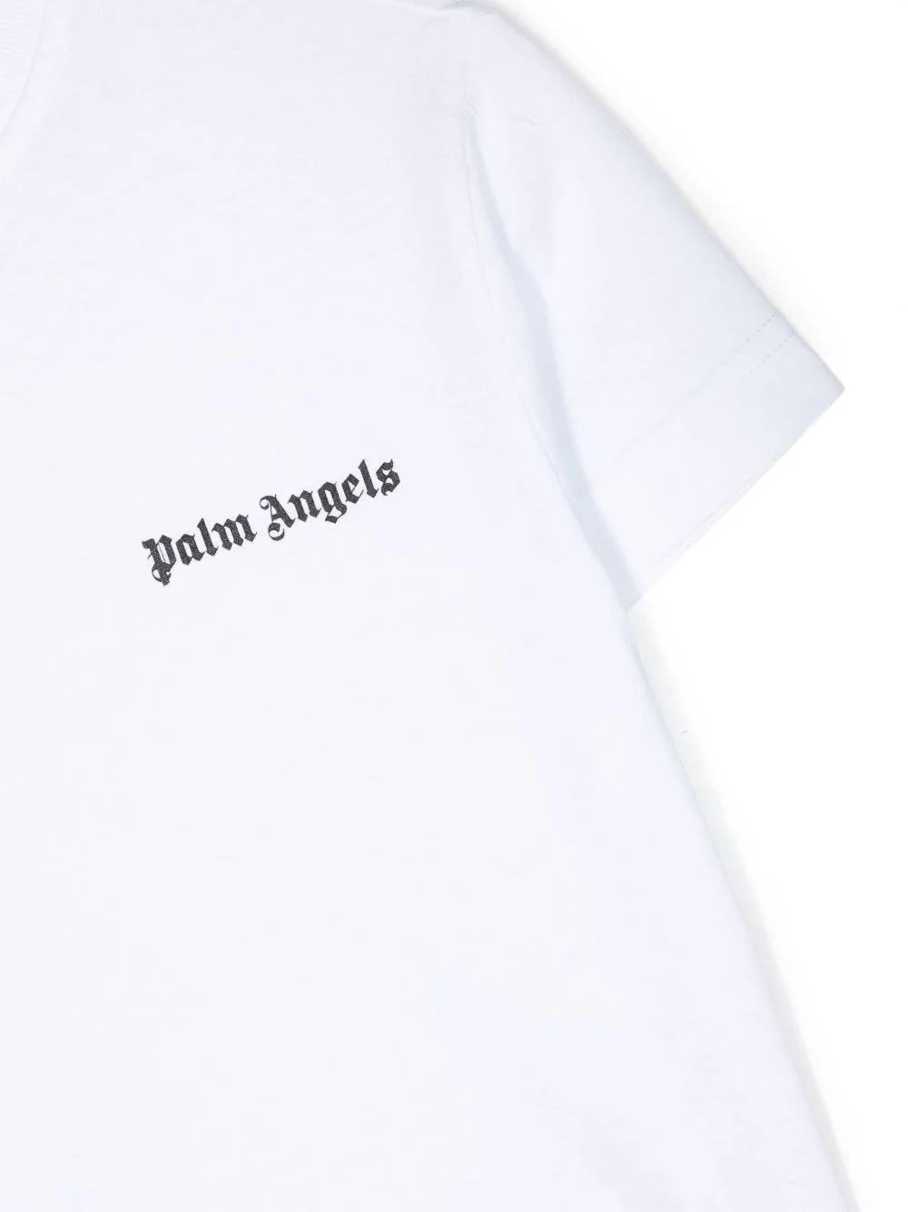 Shop Palm Angels White T-shirt With Logo