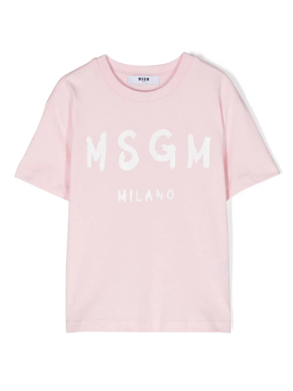 Msgm Kids' T-shirt Con Logo In Pink