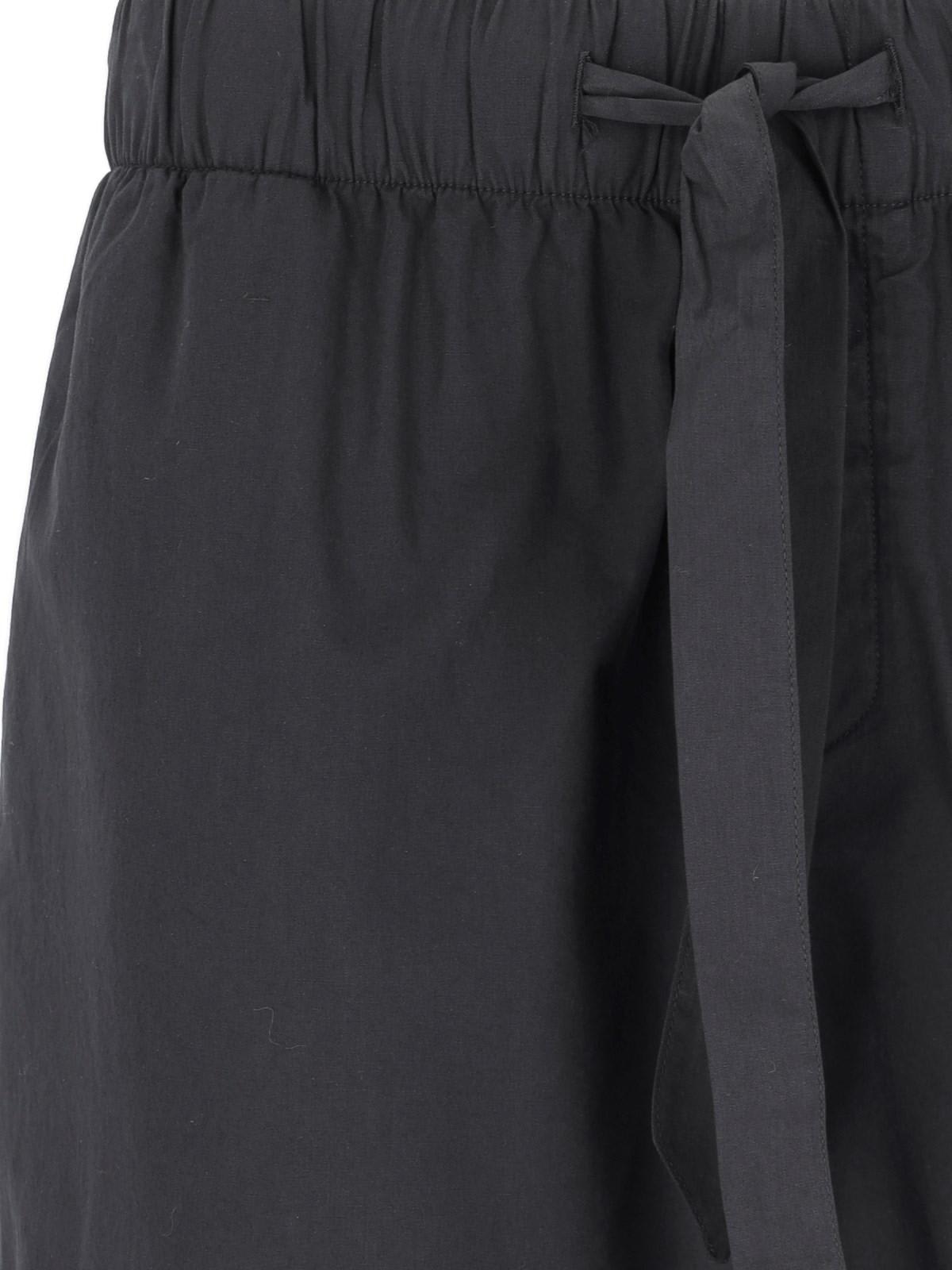 Shop Tekla All-black Trousers In All Black