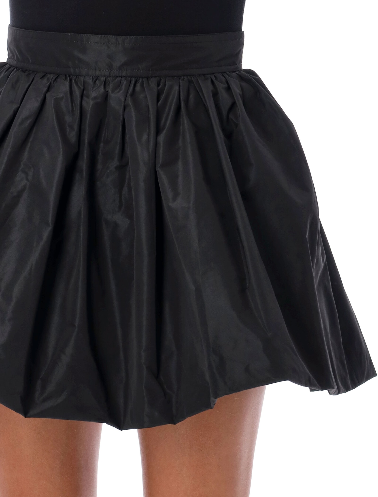 Shop Patou Bloomer Tafeta Mini Skirt In Black