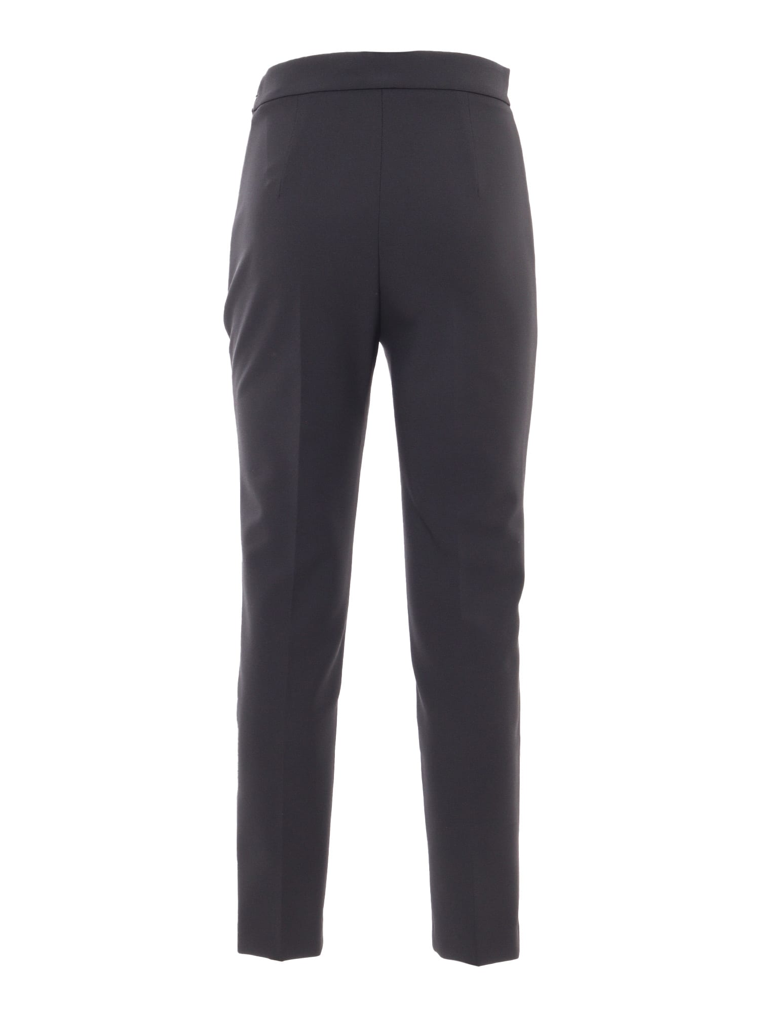 Shop Elisabetta Franchi Trousers In Black