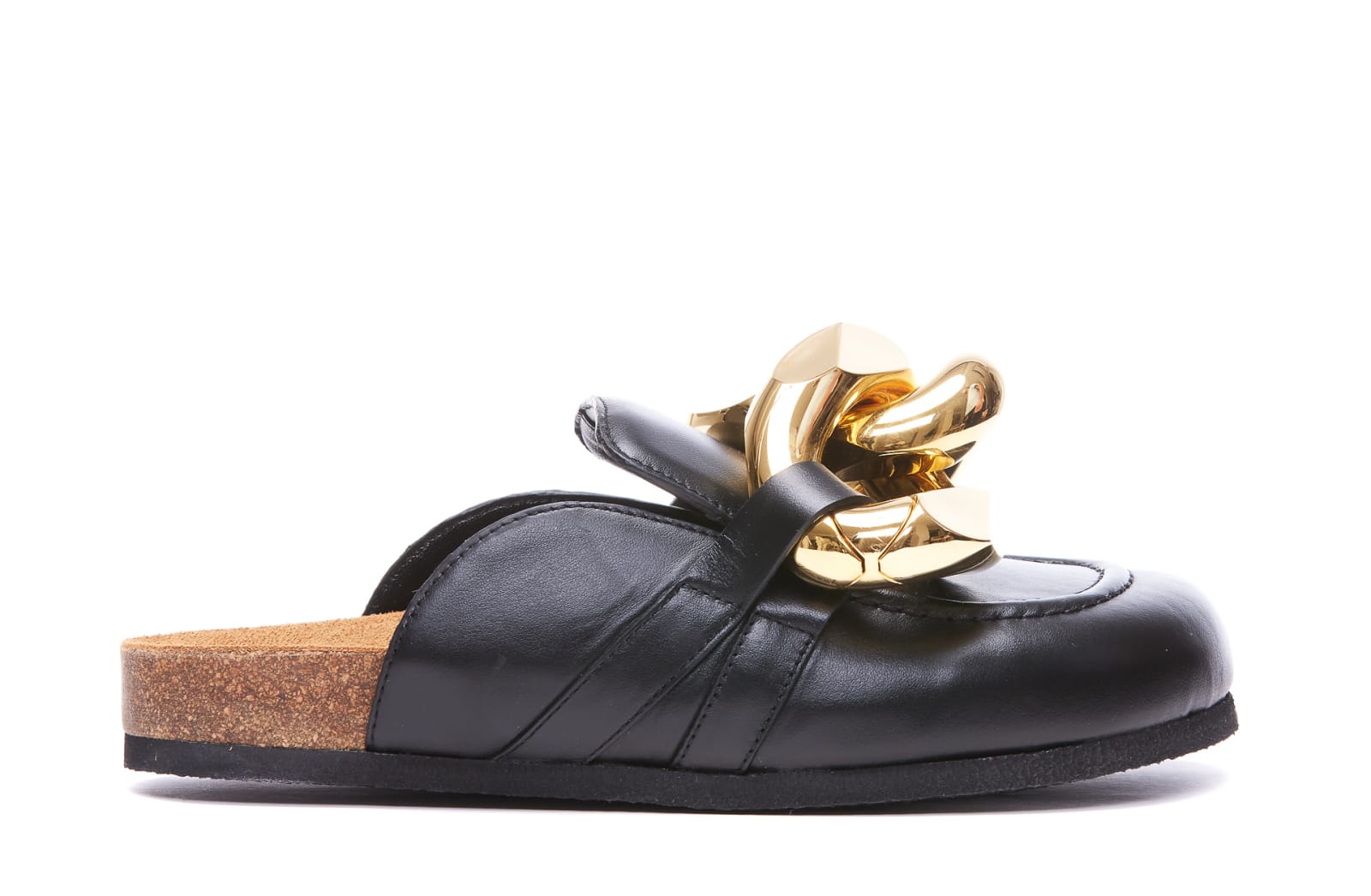 Shop Jw Anderson Chain Loafers In Black