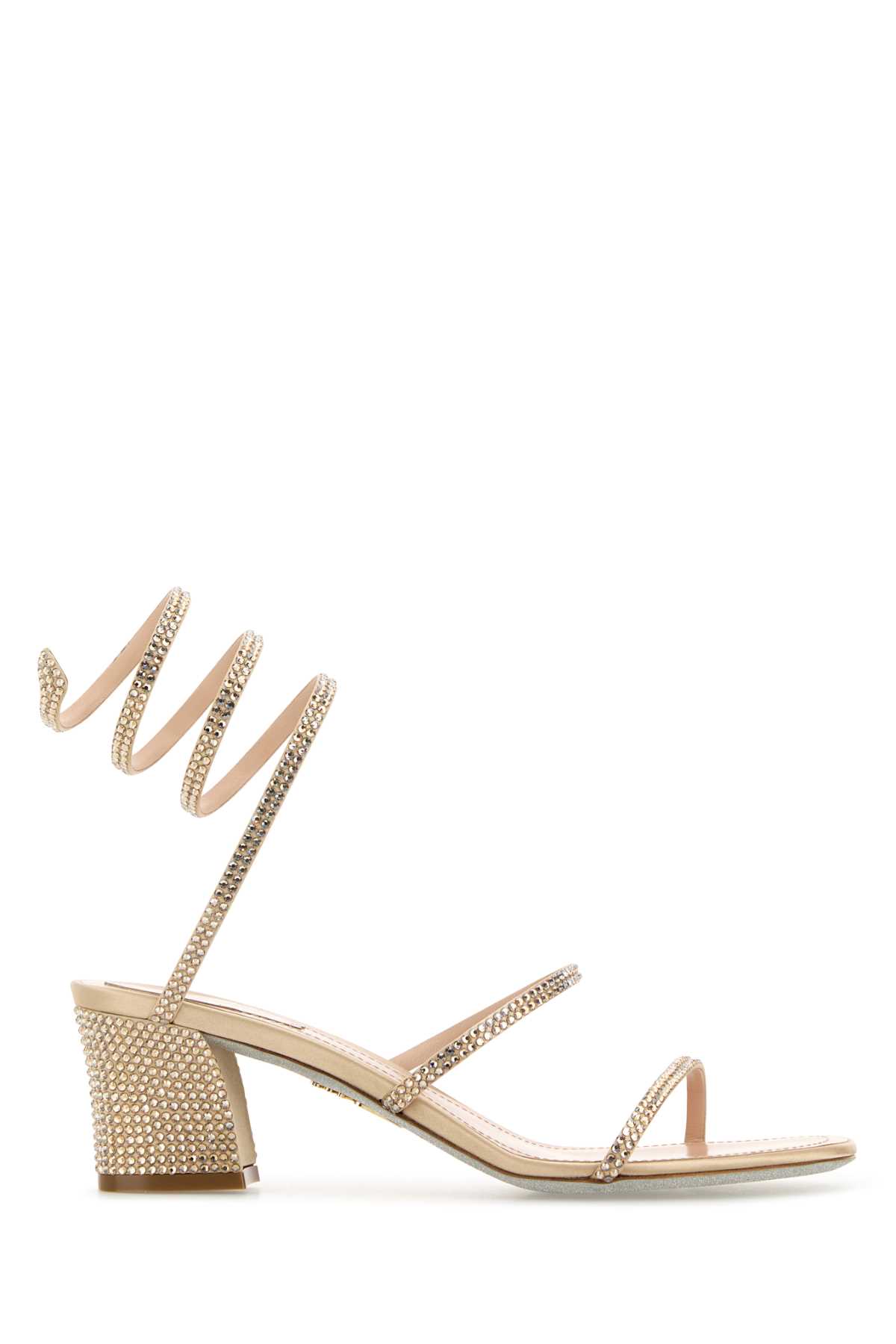 René Caovilla Embellished Fabric Cleo Sandals