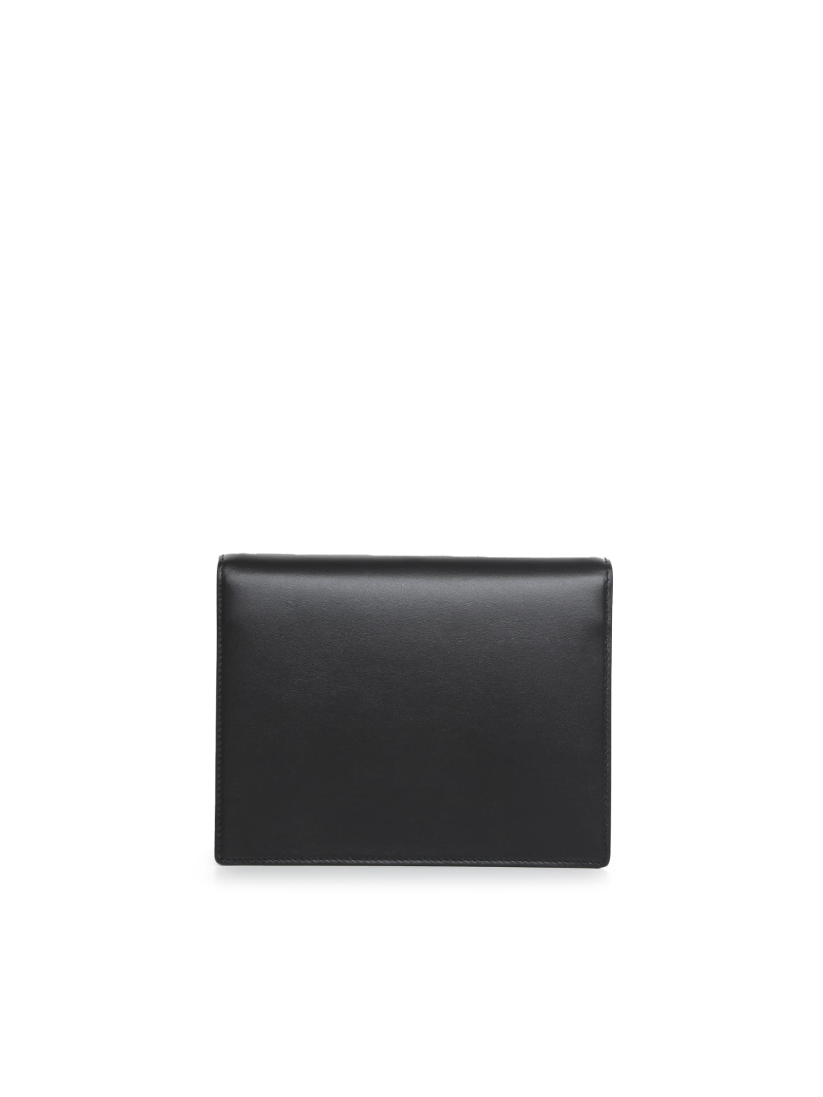 Shop Dolce & Gabbana Logo Bag Shoulder Bag In Calfskin In Black