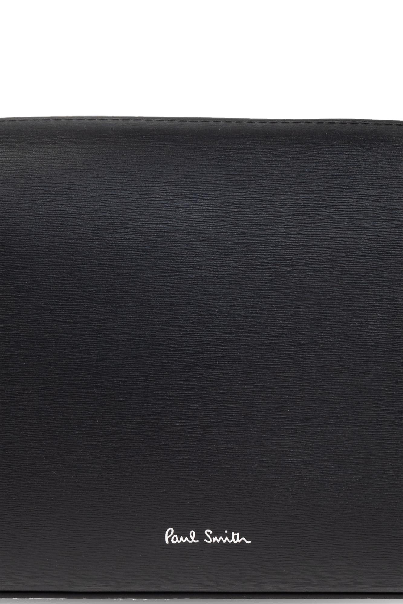 Paul Smith Leather Toiletry Bag In Black