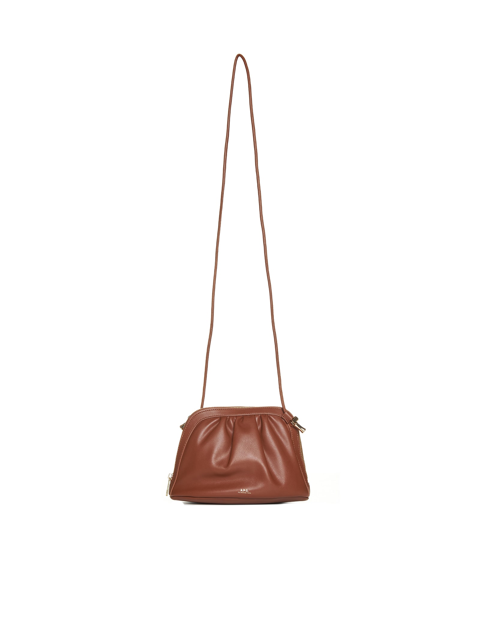 Shop Apc Shoulder Bag In Brown
