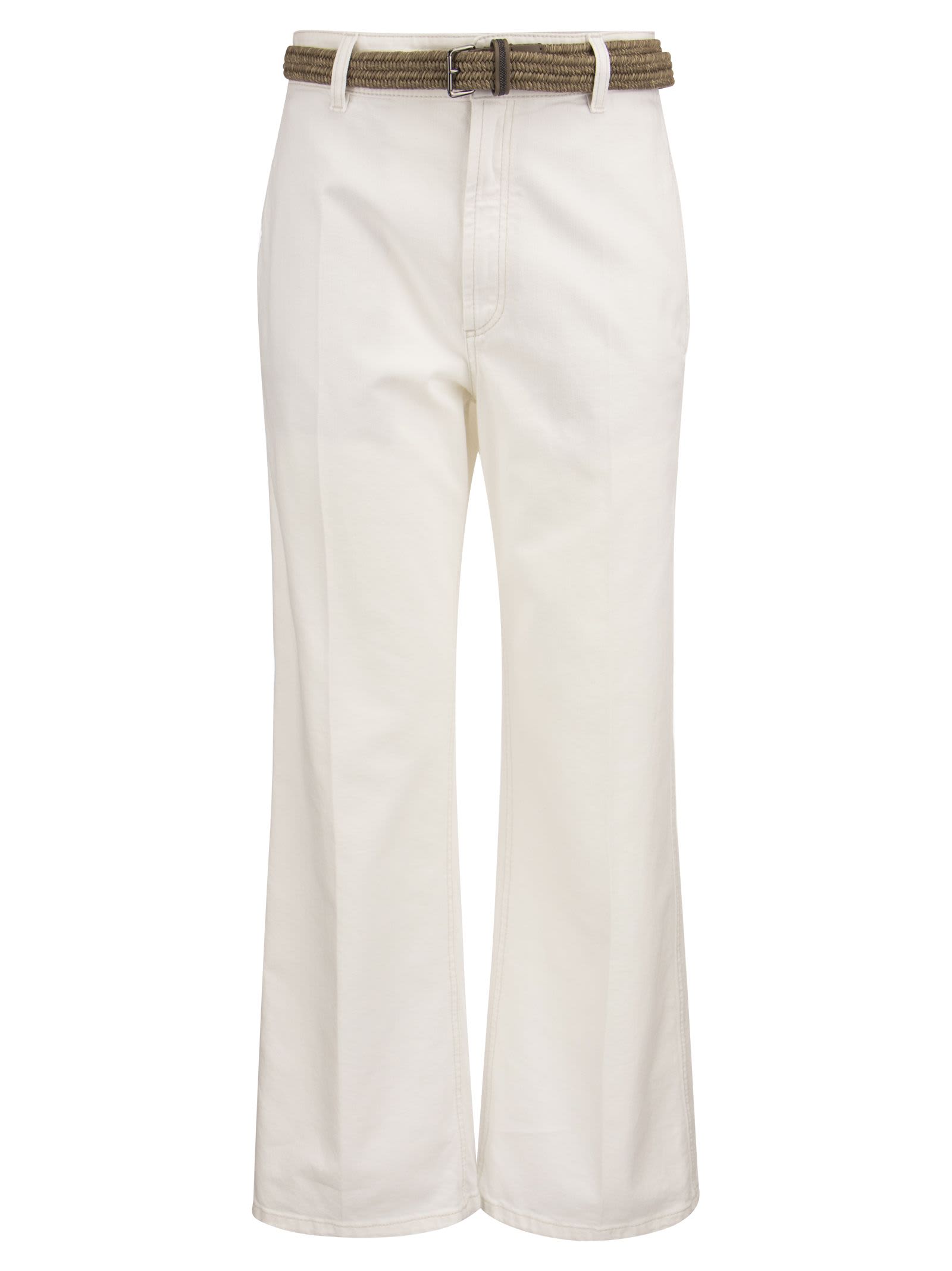 Brunello Cucinelli Wide Trousers With Belt