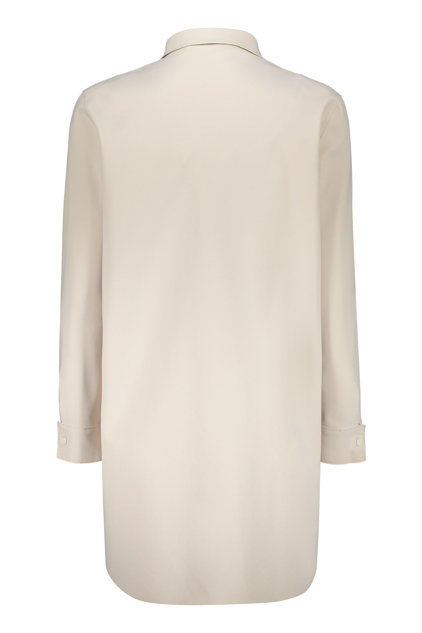 Shop Moorer Vanda-bf Buttoned Jacket In Ivory