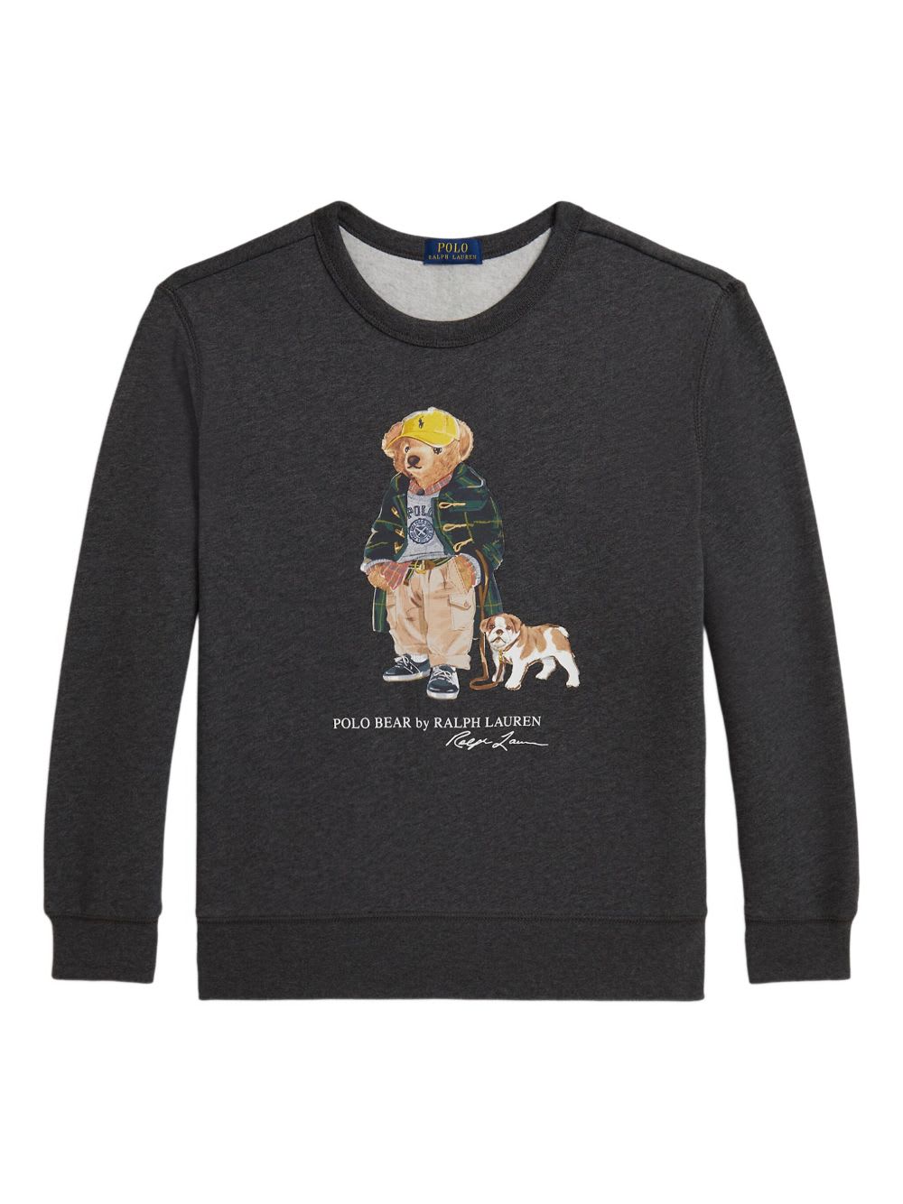 Polo Ralph Lauren Kids Polo Bear Crewneck Sweatshirt In Black