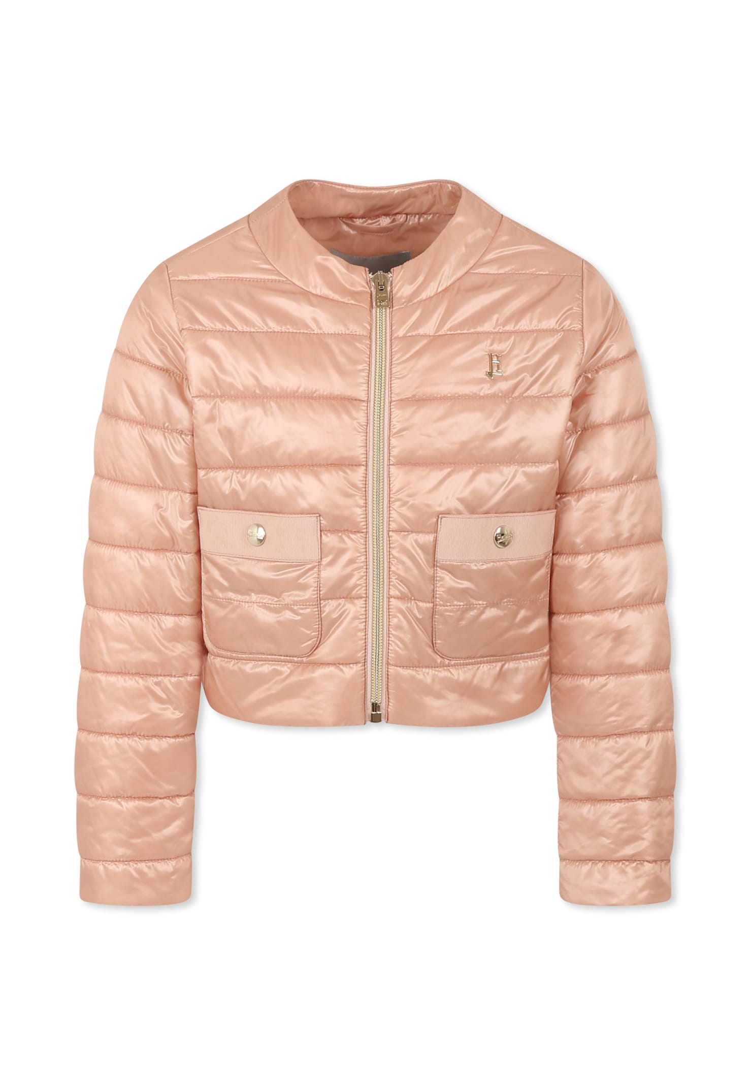 Herno Zip-up Bomber Jacket In Pink