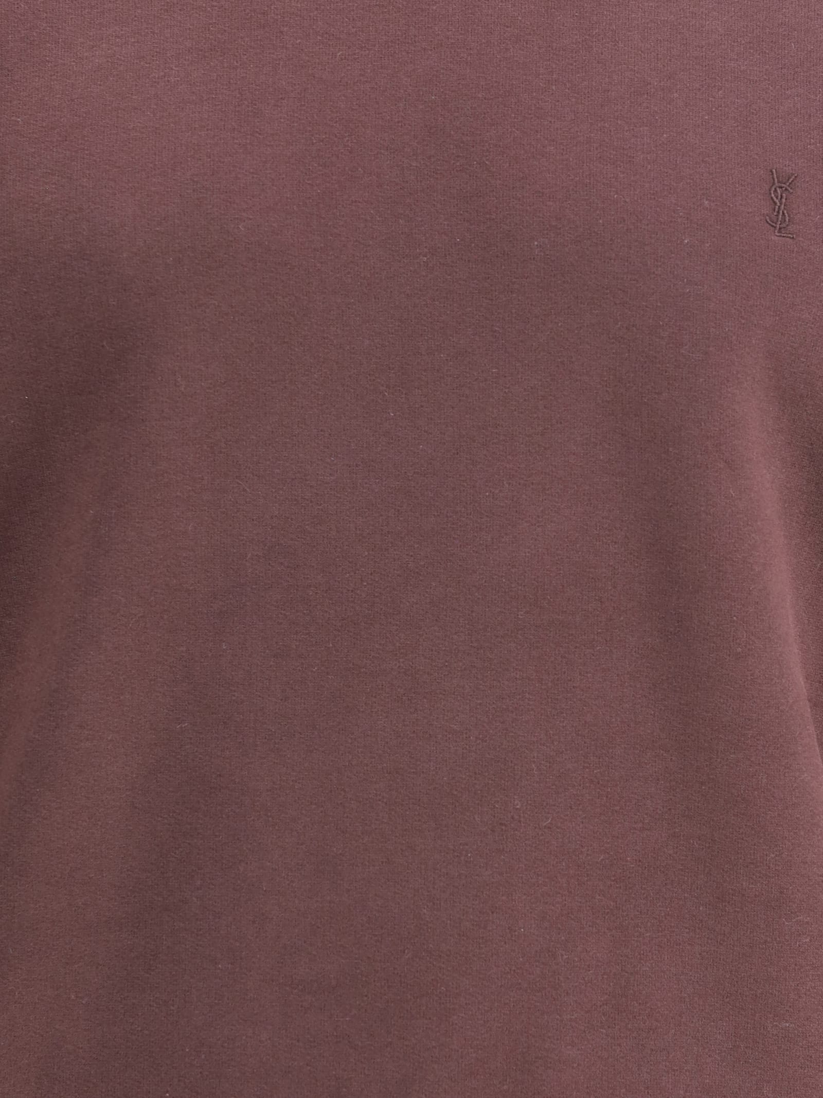 Saint Laurent Cassandre Sweatshirt In Red