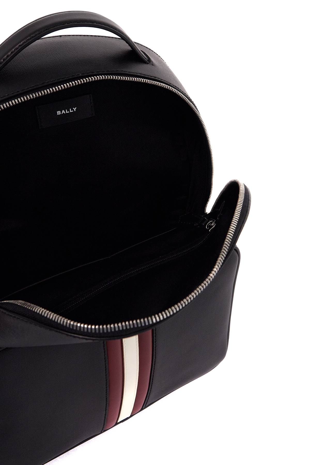 Shop Bally Mythos Backpack In Black+red/bone+pall (black)