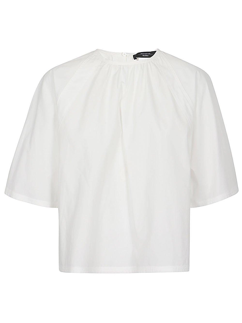 Shop Weekend Max Mara Crewneck Short-sleeved T-shirt In White