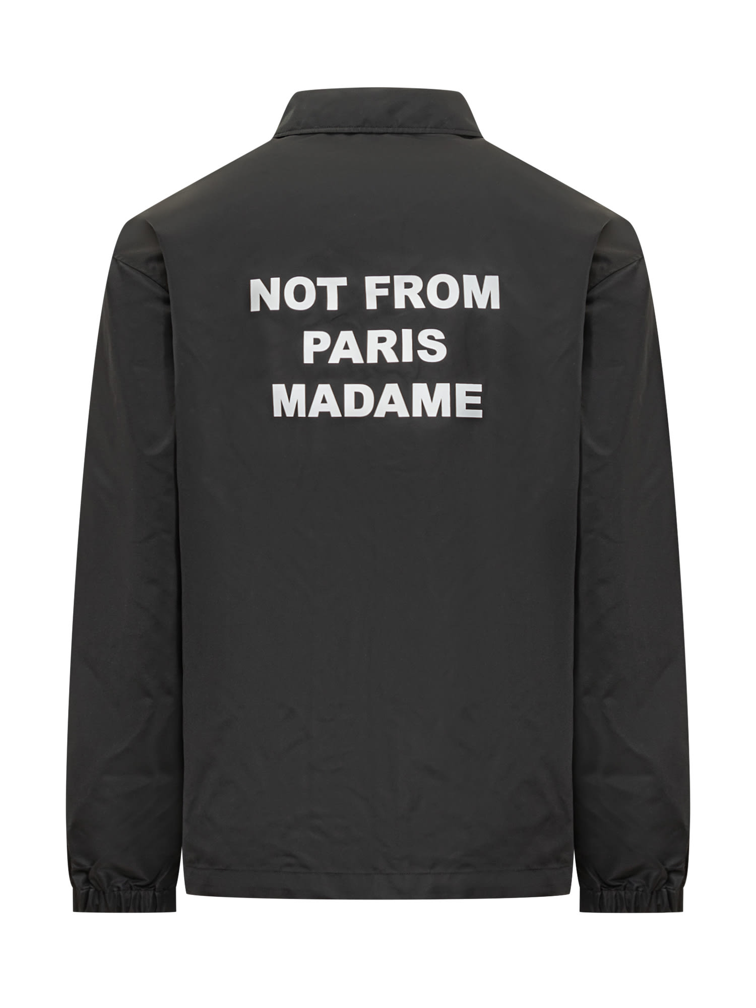 Drôle De Monsieur Veste Slogan In Black