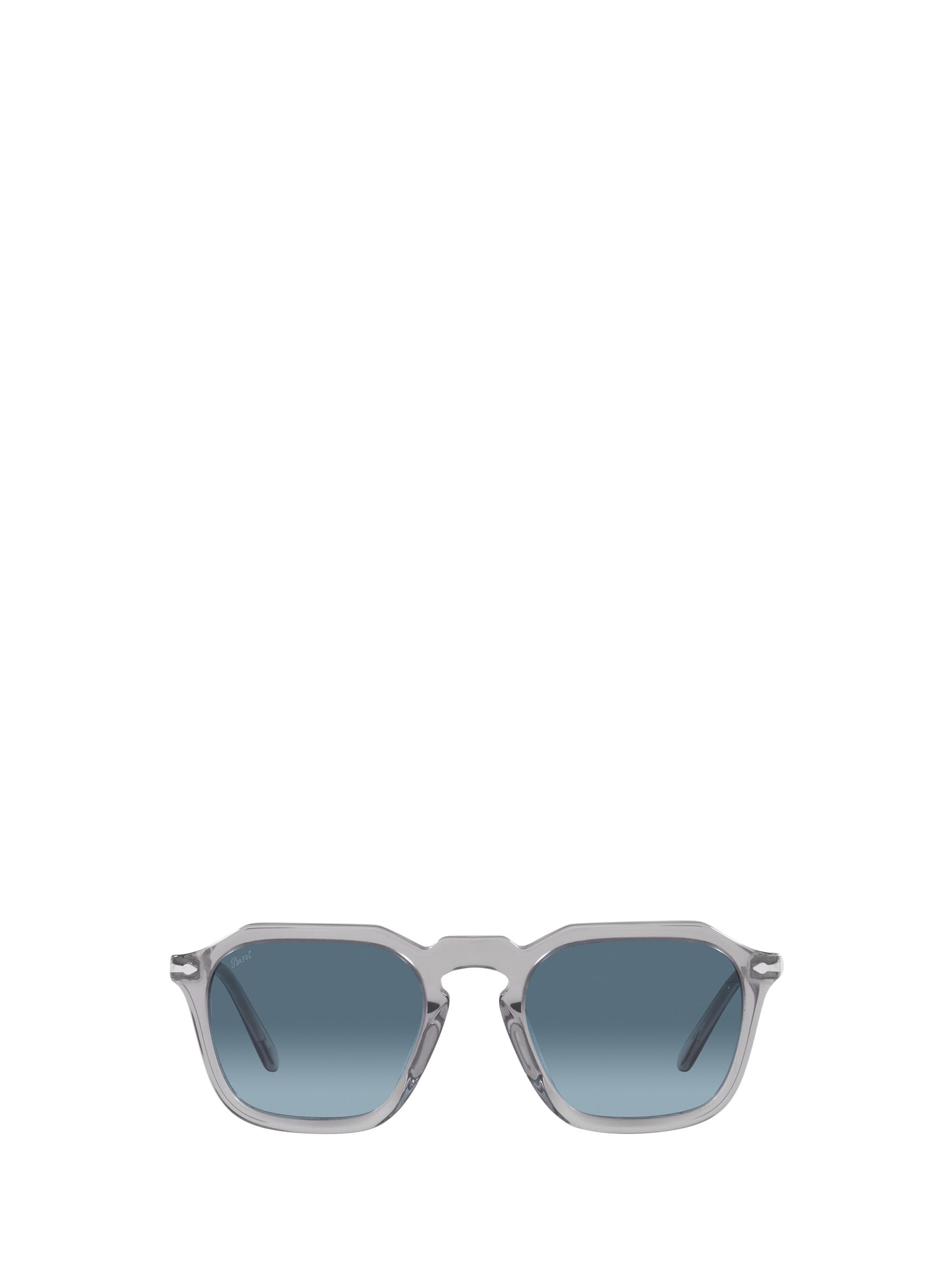 Persol Po3292s Transparent Grey Sunglasses In Transparent Grey