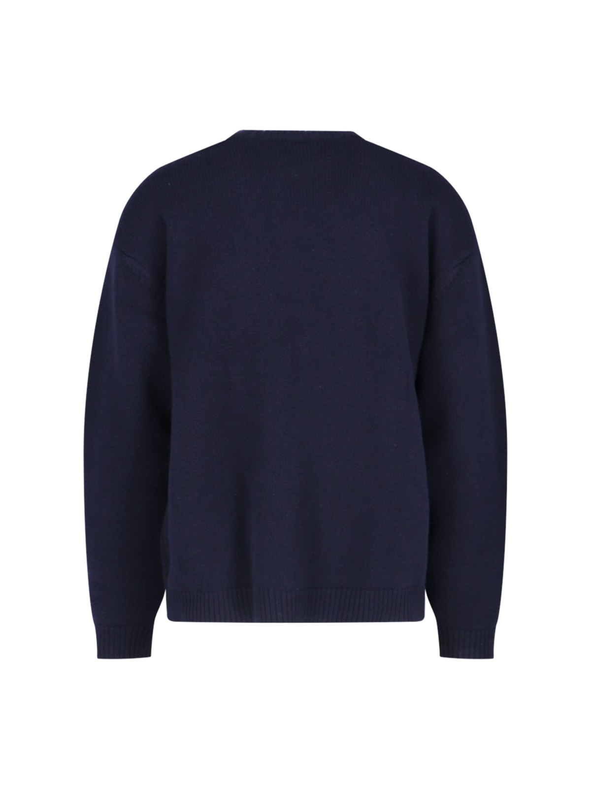 Shop Studio Nicholson Basic Sweater Hemyl In Blue