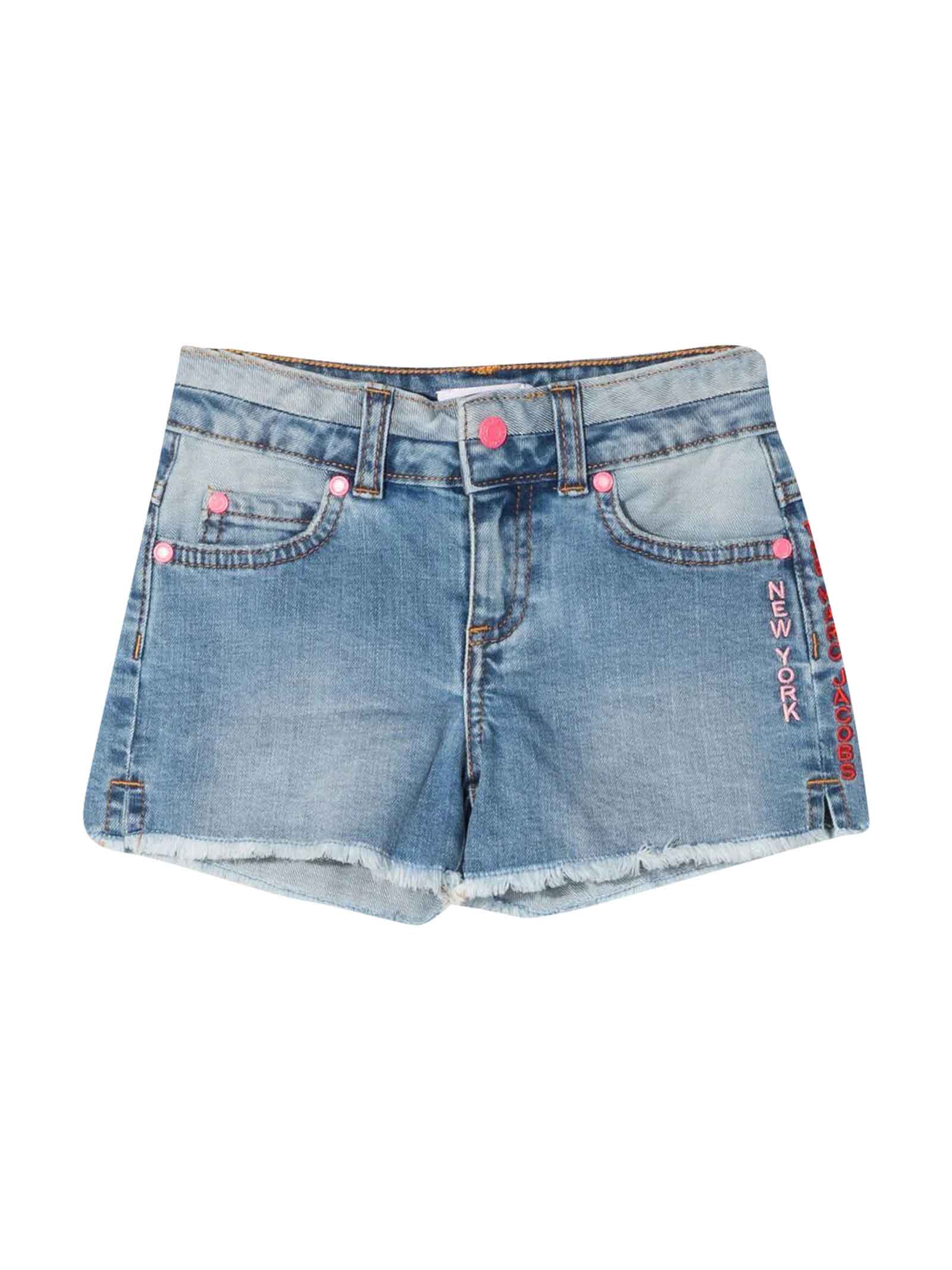 Little Marc Jacobs Denim Girl Bermuda Shorts