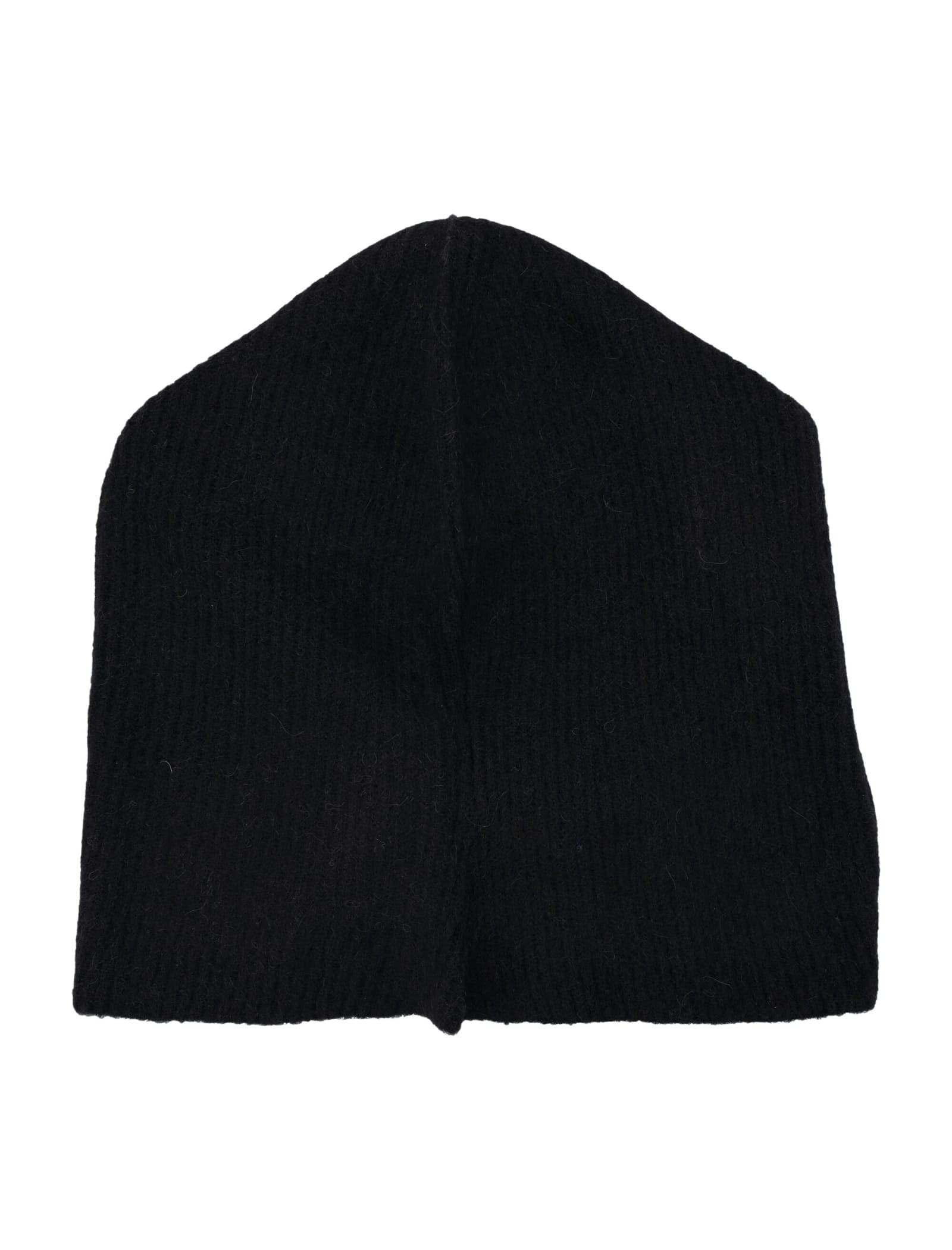 Ganni Wool Balaclava In Black