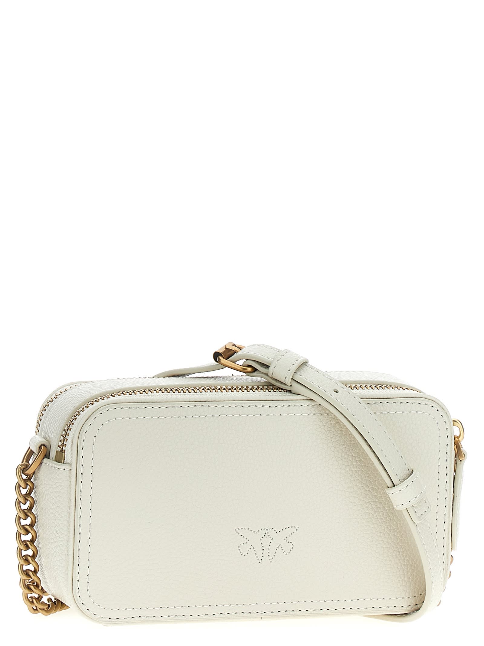 Shop Pinko Carrie Camera Case Crossbody Bag In White