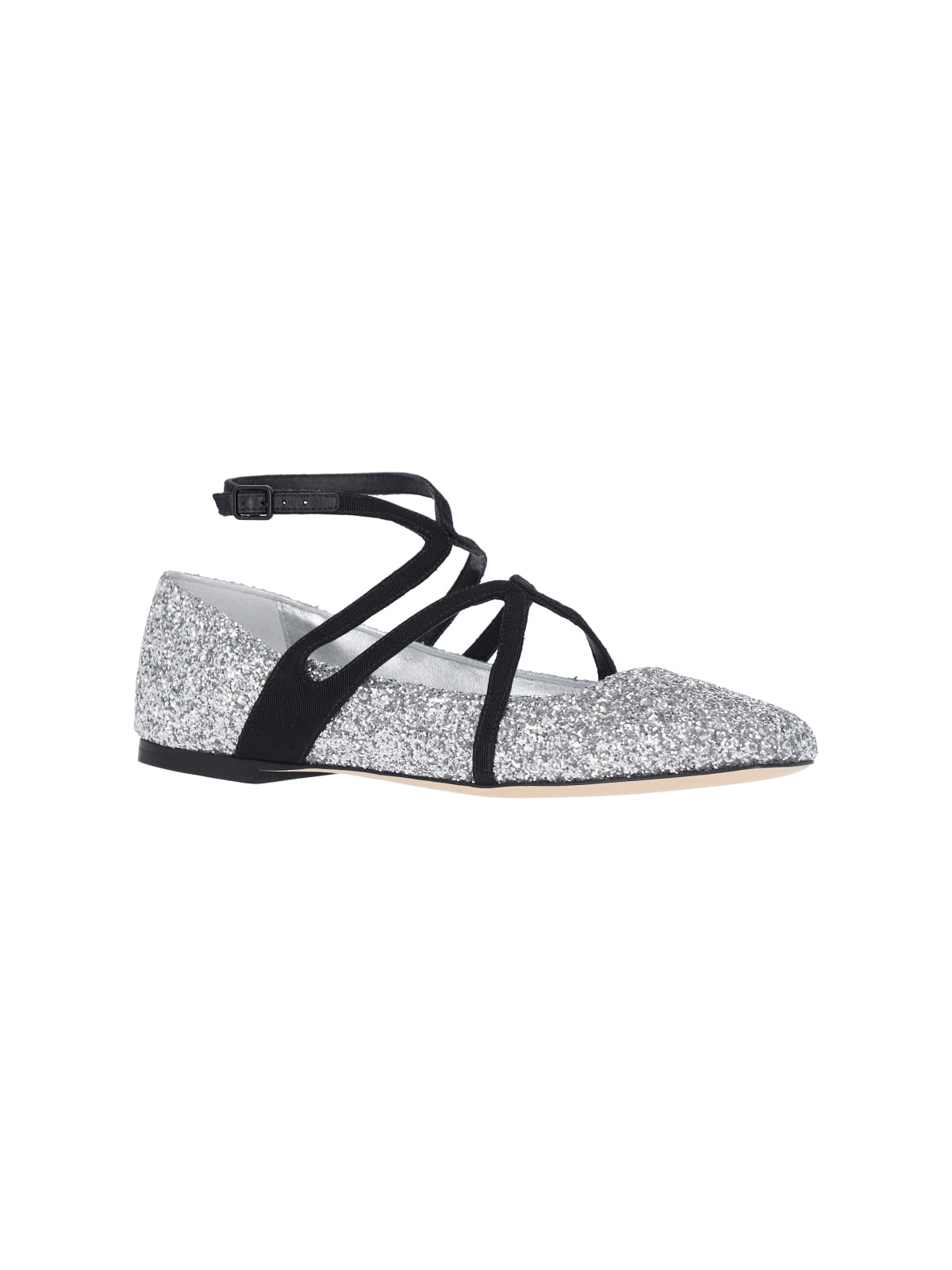 Jimmy Choo Astoria Flat In Silver