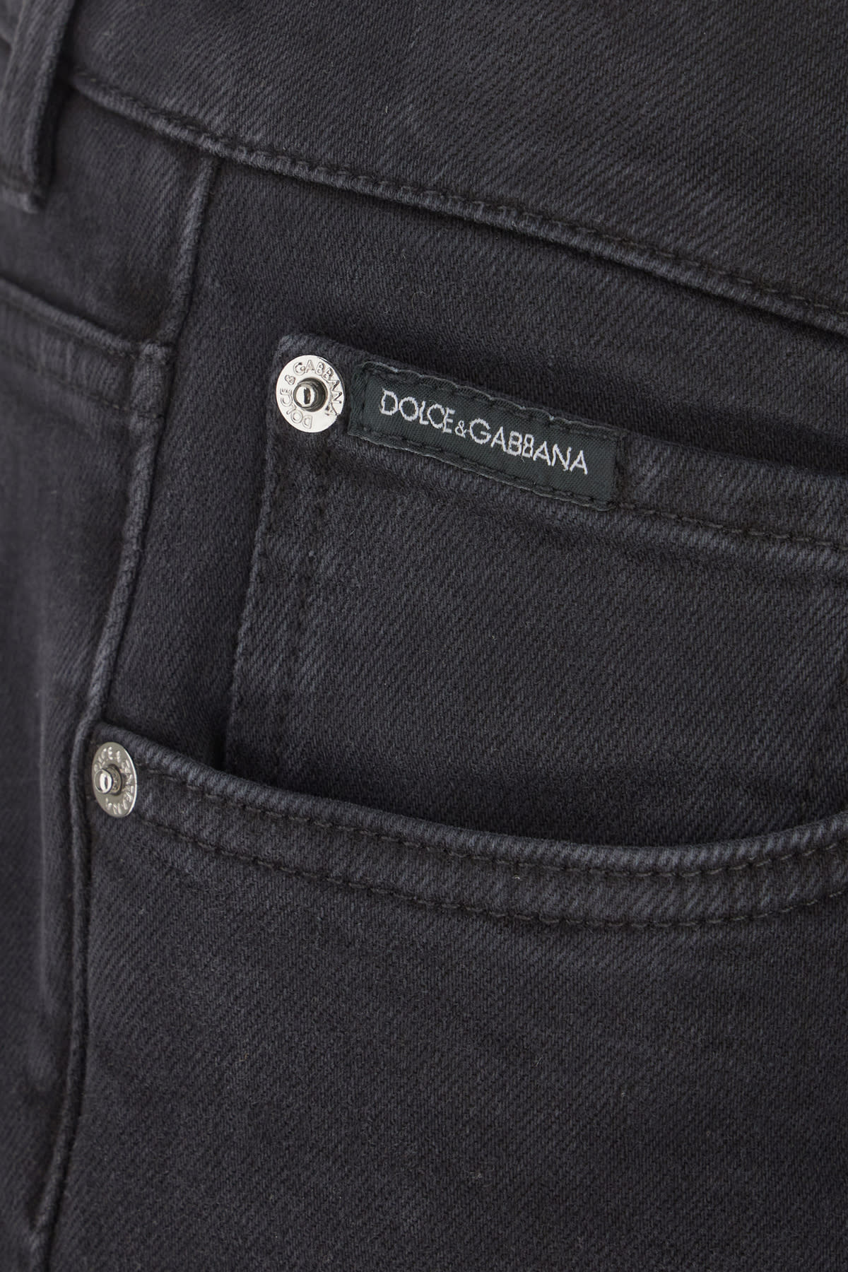 Shop Dolce & Gabbana Black Denim Jeans In S9001