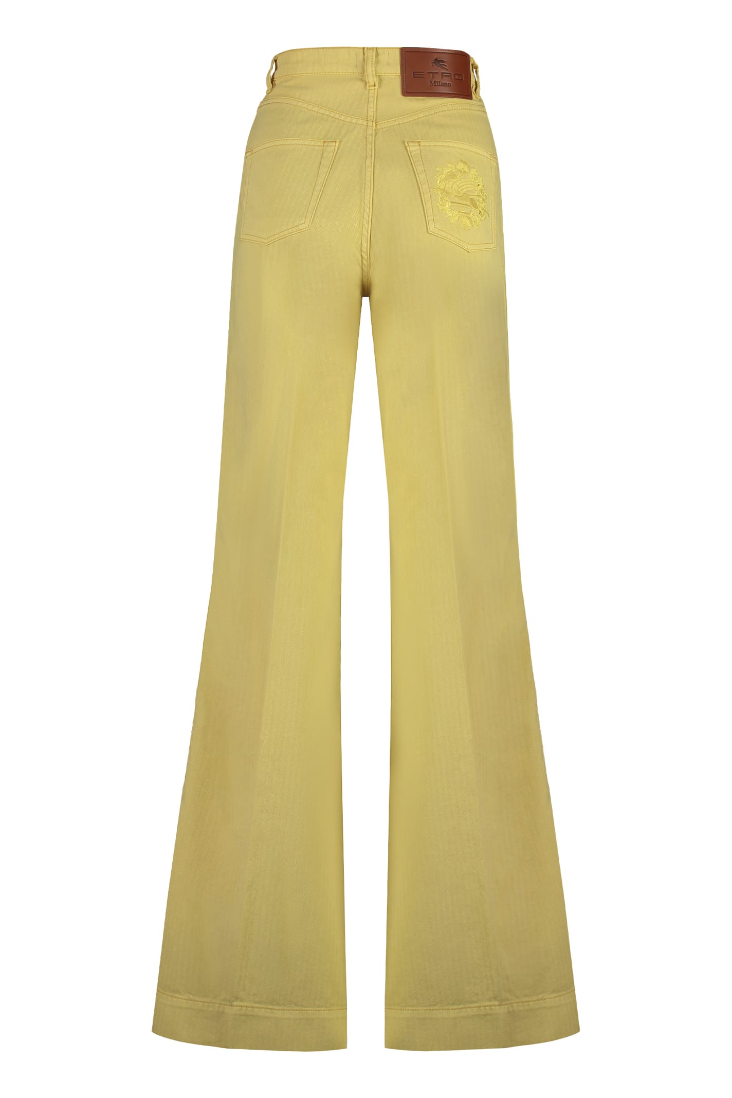 Etro Wide Leg In Yellow