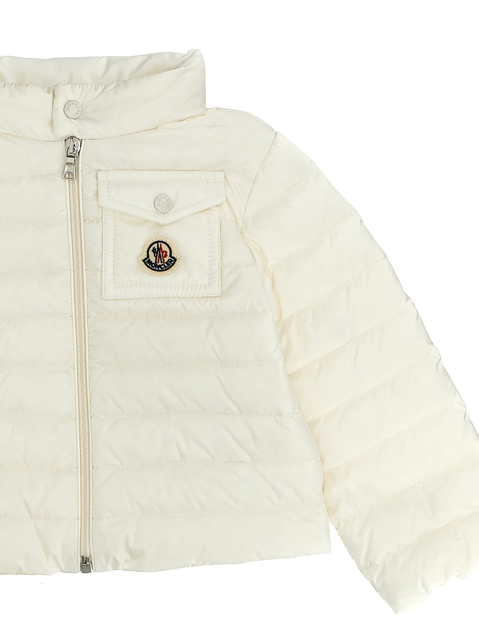 Shop Moncler Baigal Down Jacket In White