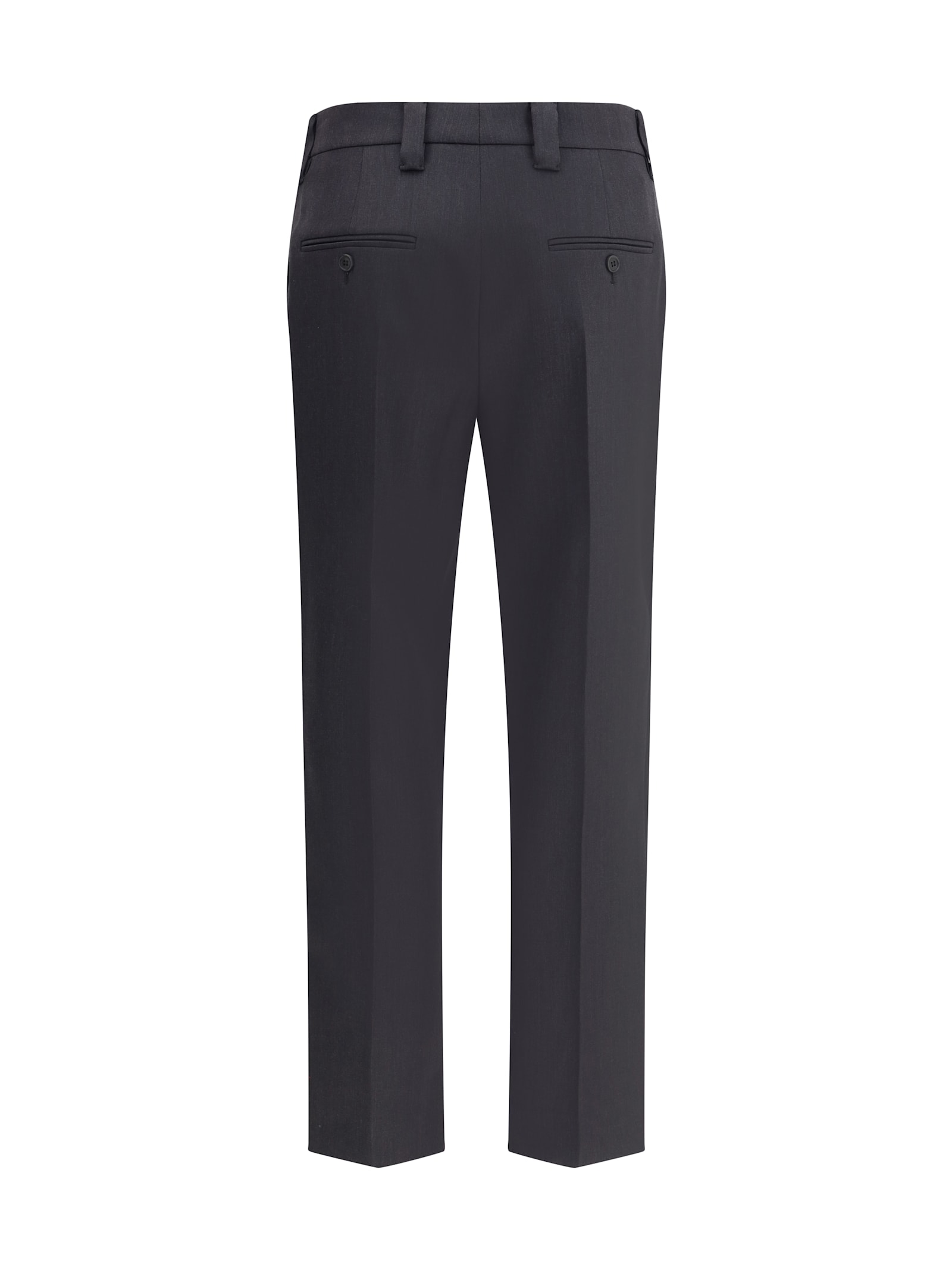 Prada Virgin Wool Pants In Blue