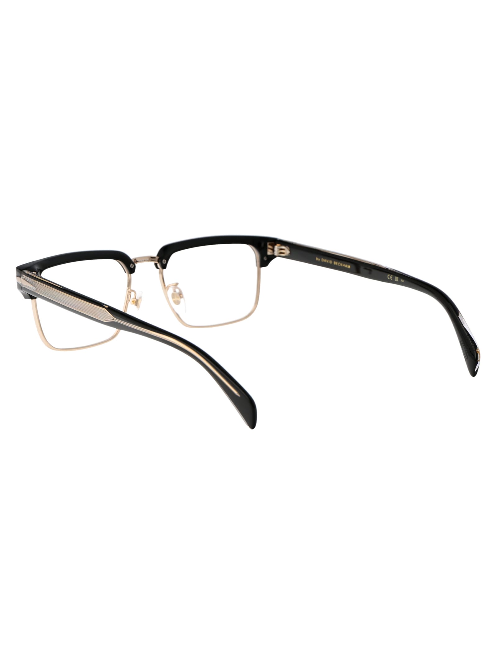 Shop Db Eyewear By David Beckham Db 7112 Glasses In 2m2 Black Gold