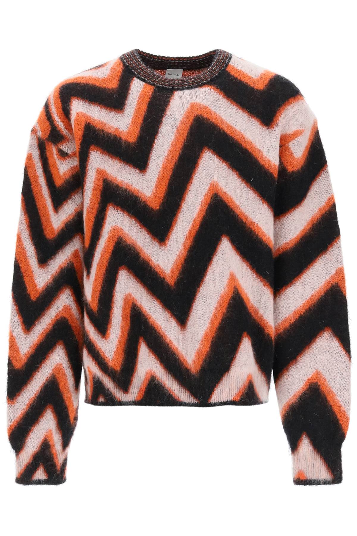 PAUL SMITH ZIGZAG MOHAIR-BLEND SWEATER