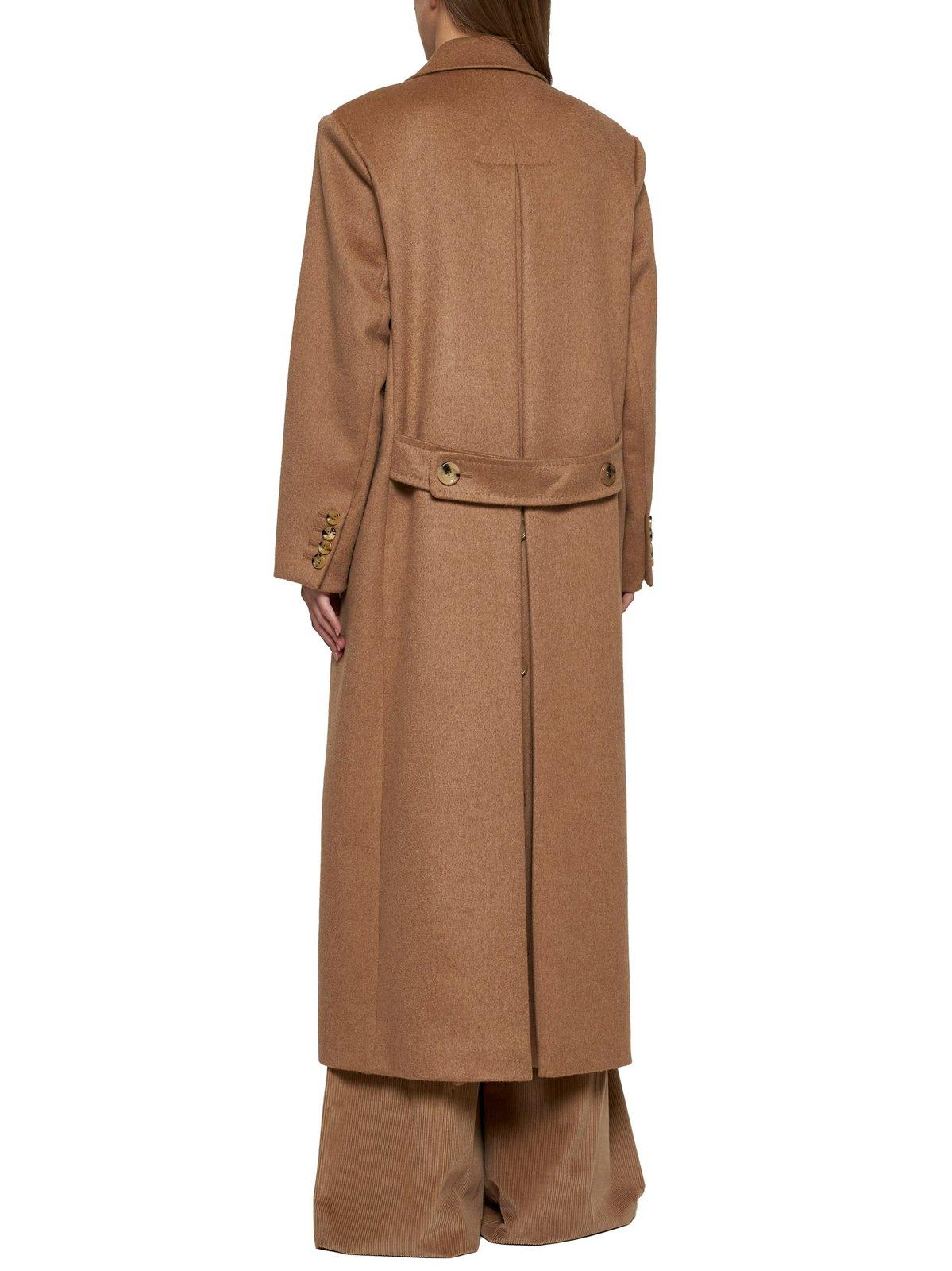 MAX MARA DOUBLE-BREASTED COLLARED COAT 