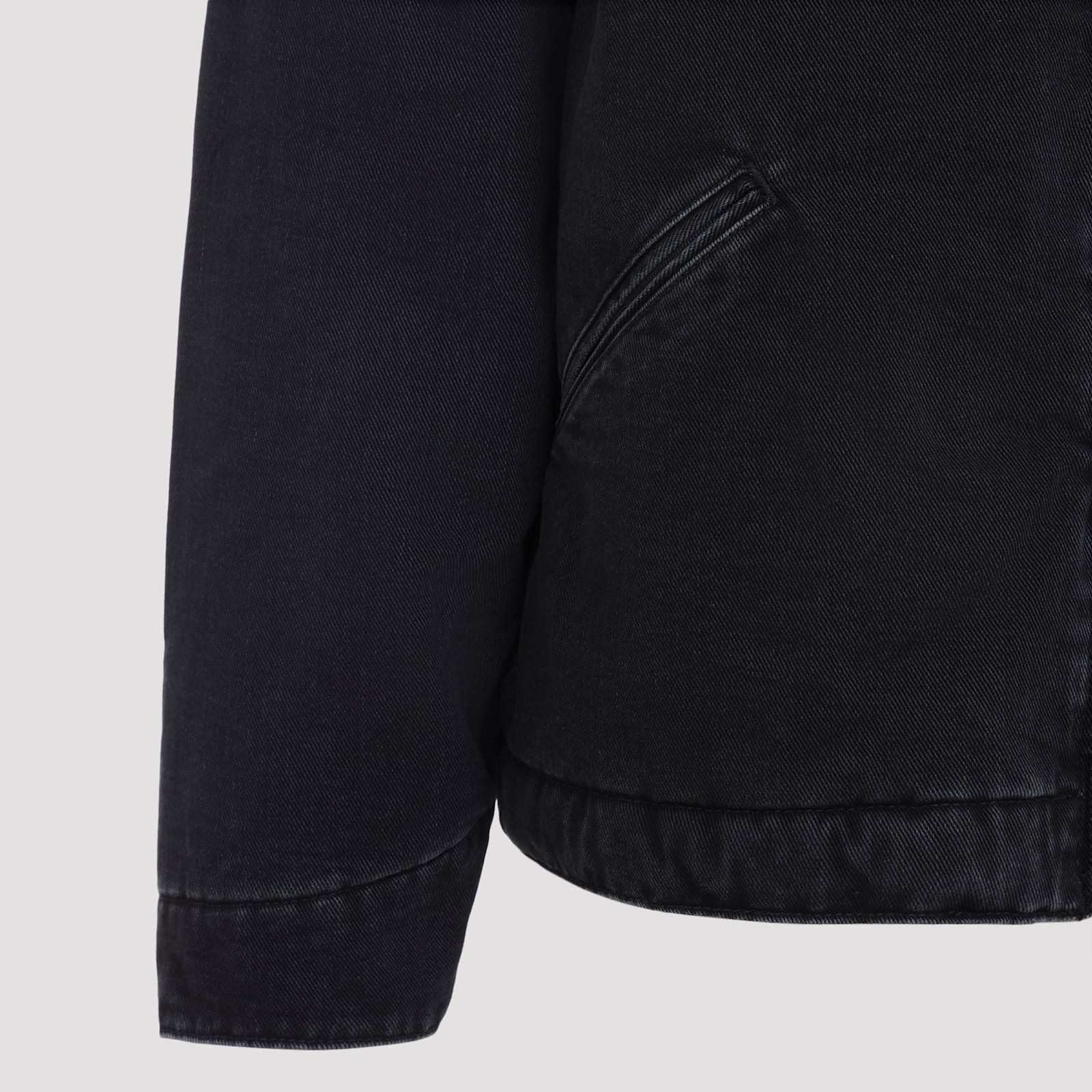 Carhartt Work In Progress Detroit Organic Cotton Canvas Jacket In Black