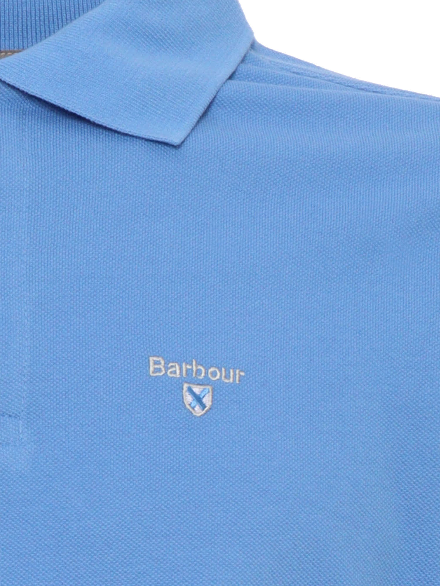 Shop Barbour Light Blue Polo