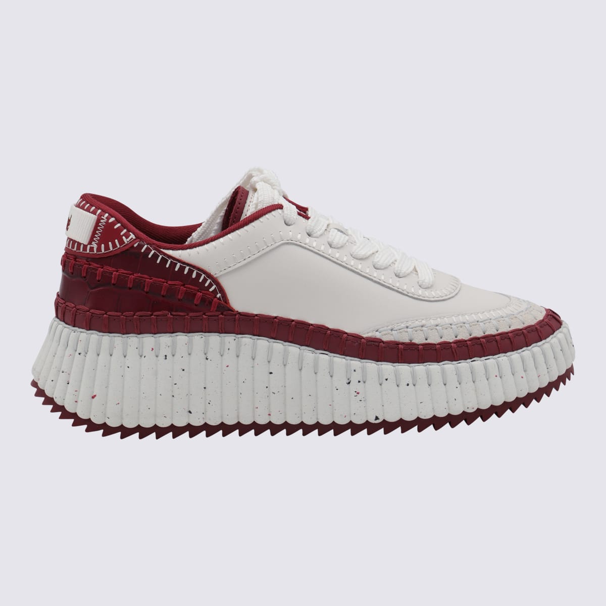 Chloé Red And White Sneakers