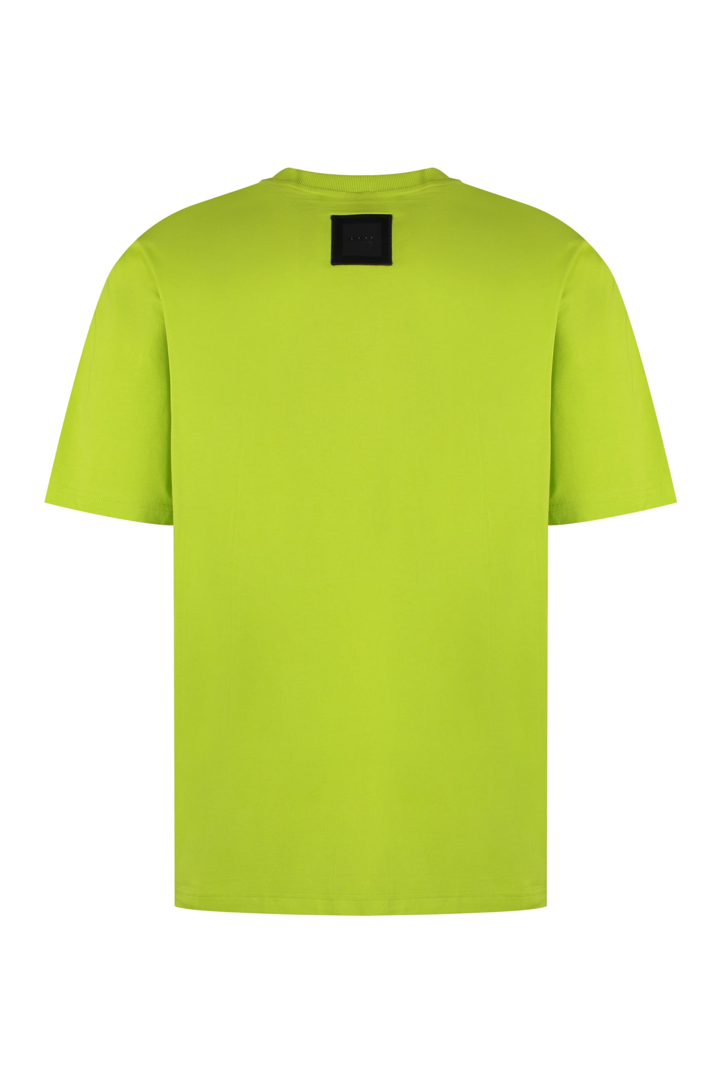 Shop Hugo Boss Cotton Crew-neck T-shirt In Green