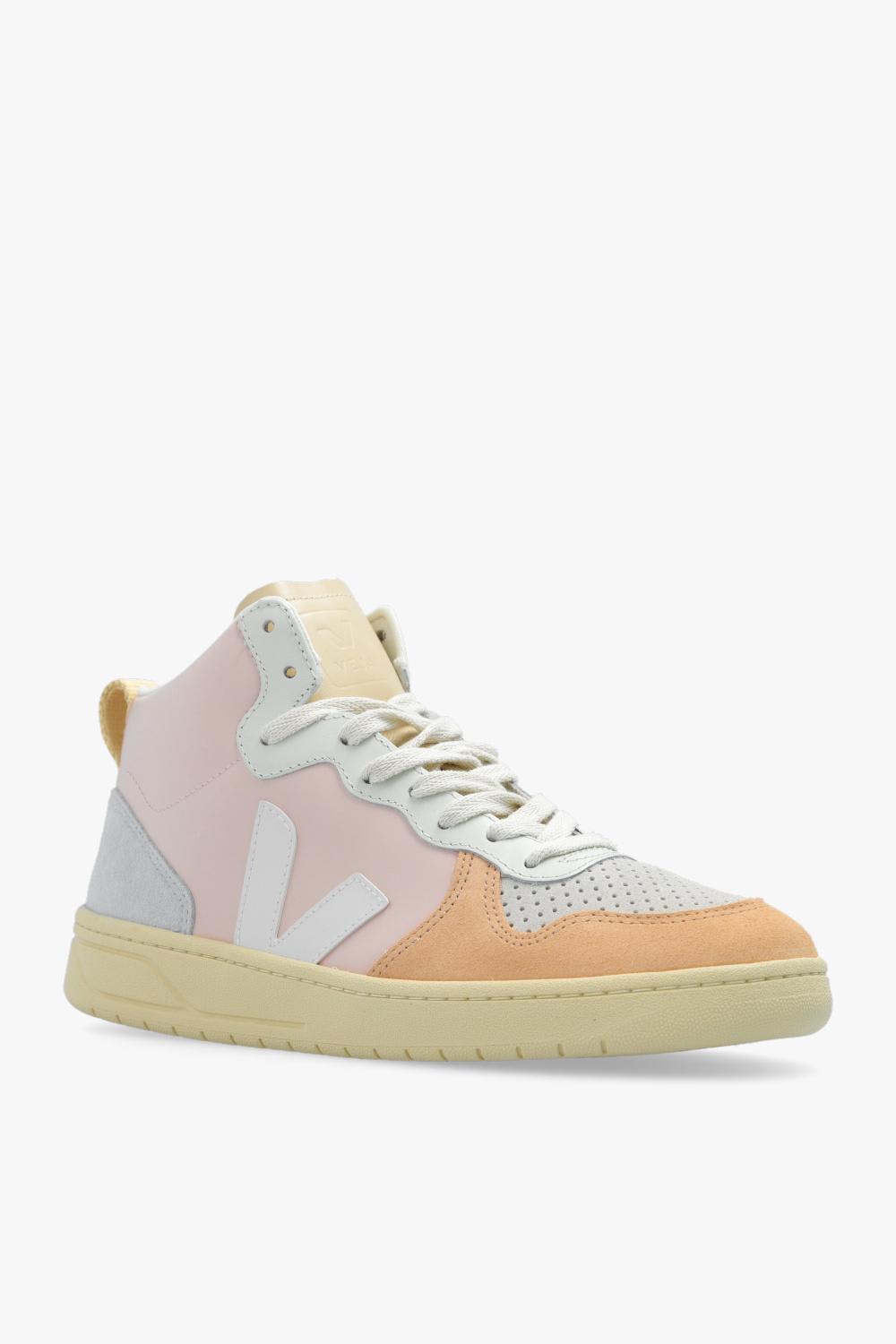 Shop Veja V-15 Leather Sneakers In Multiple Colors