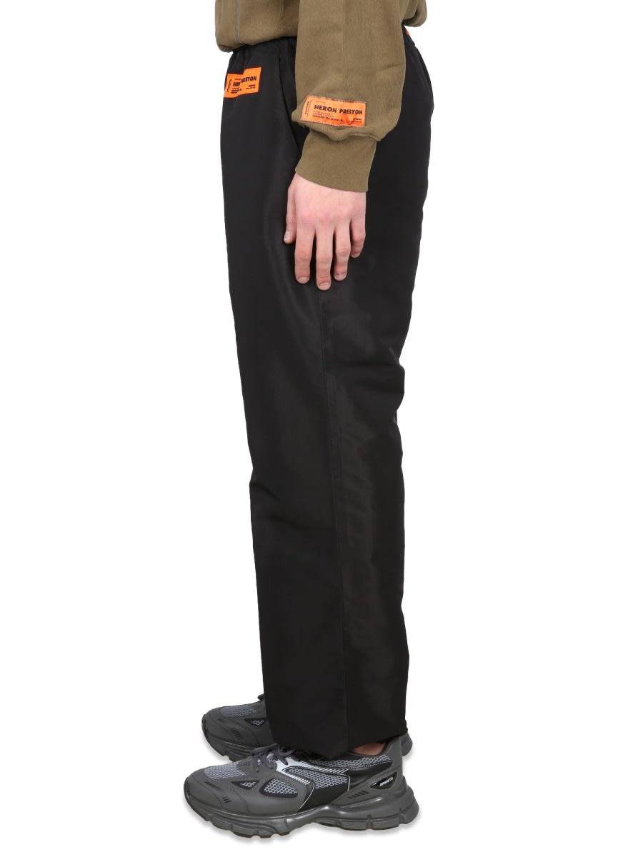 Heron Preston Premium Elastic Waistband Pants For Men In Black