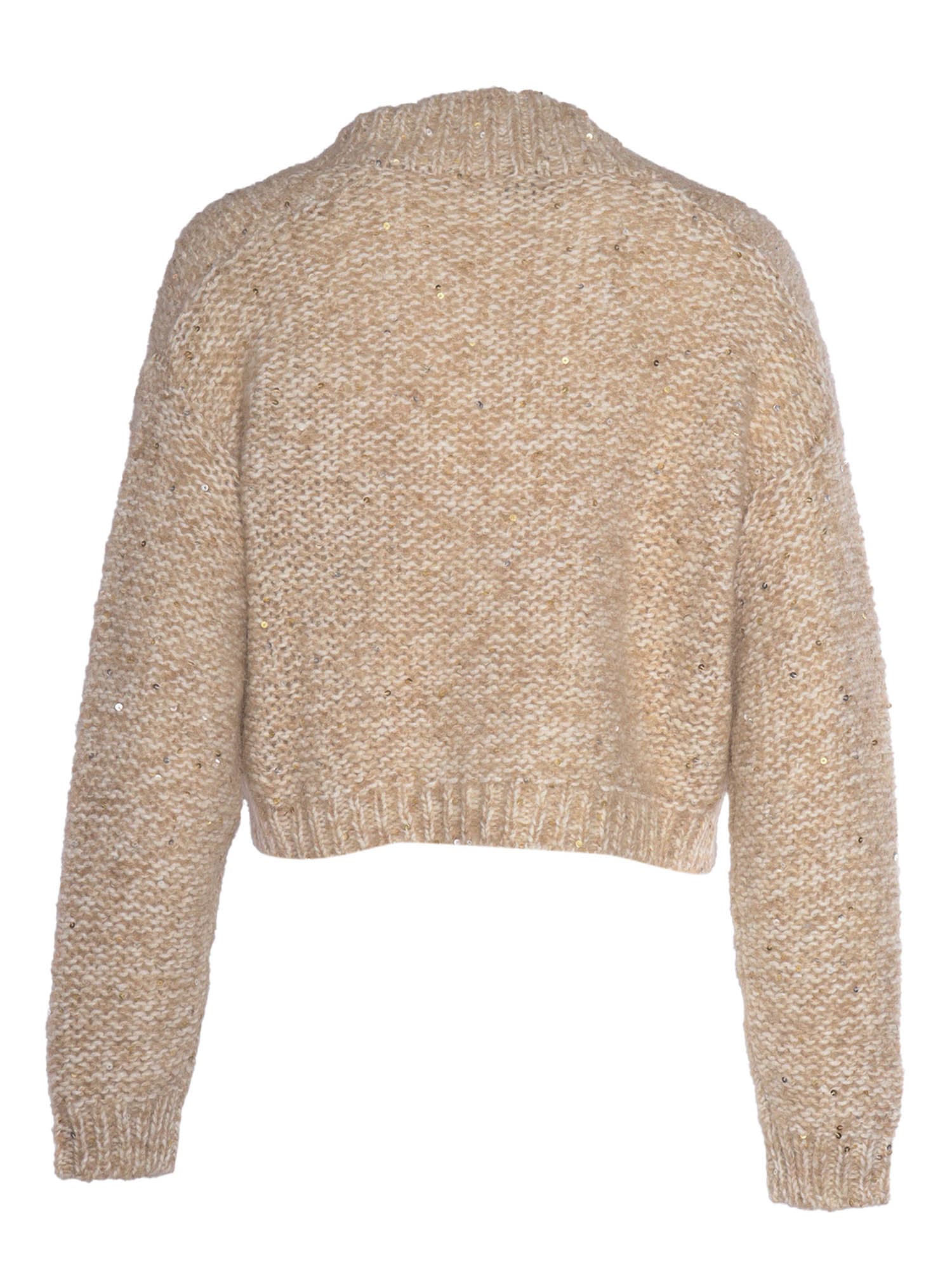 Shop Peserico Knitted Sweater In Multicolor