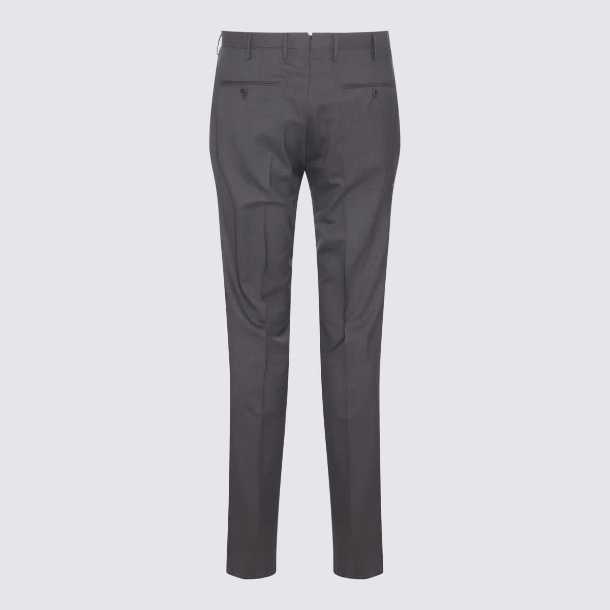Shop Incotex Grey Wool Pants