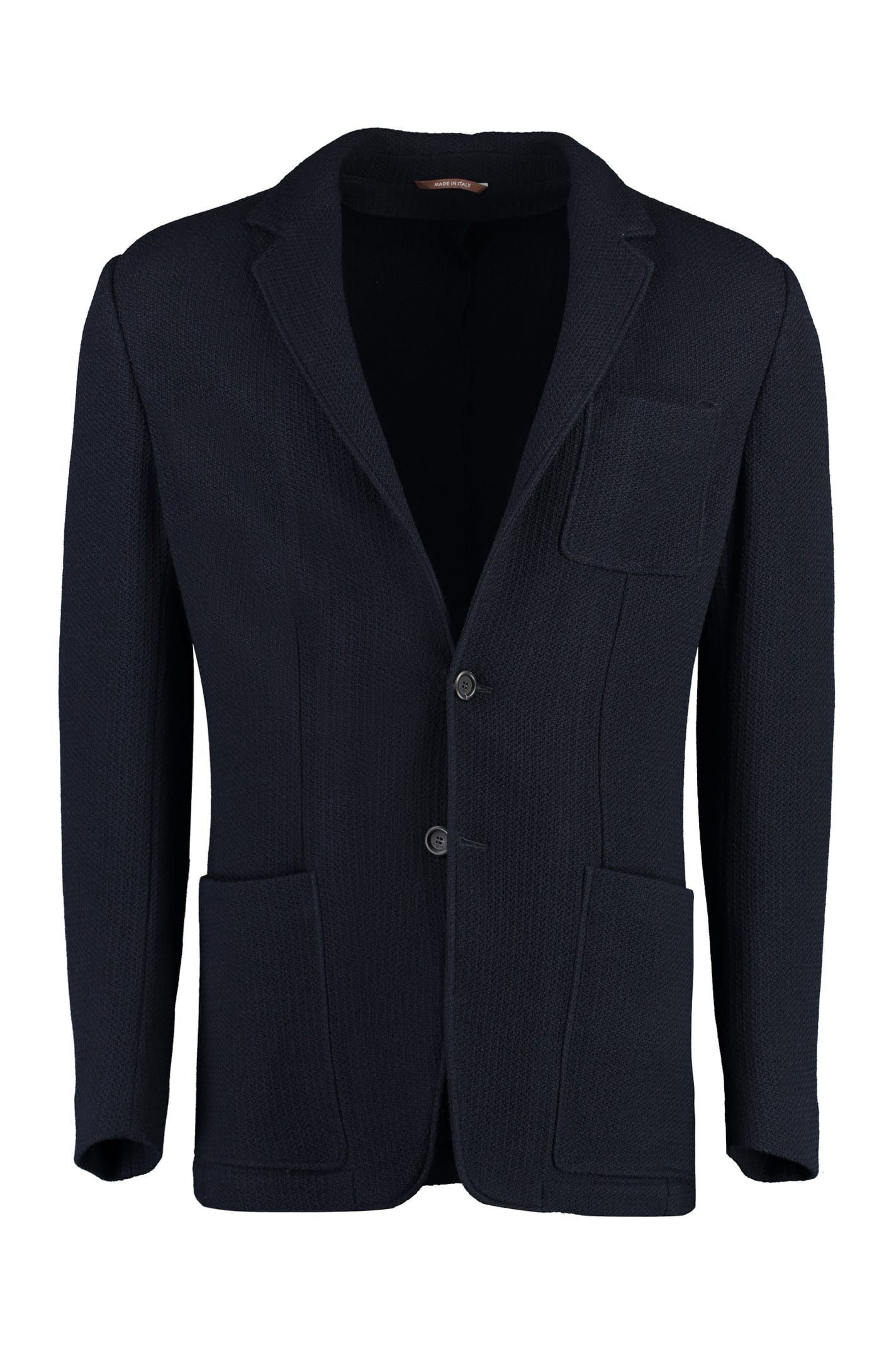 CANALI SINGLE-BREASTED WOOL JACKET
