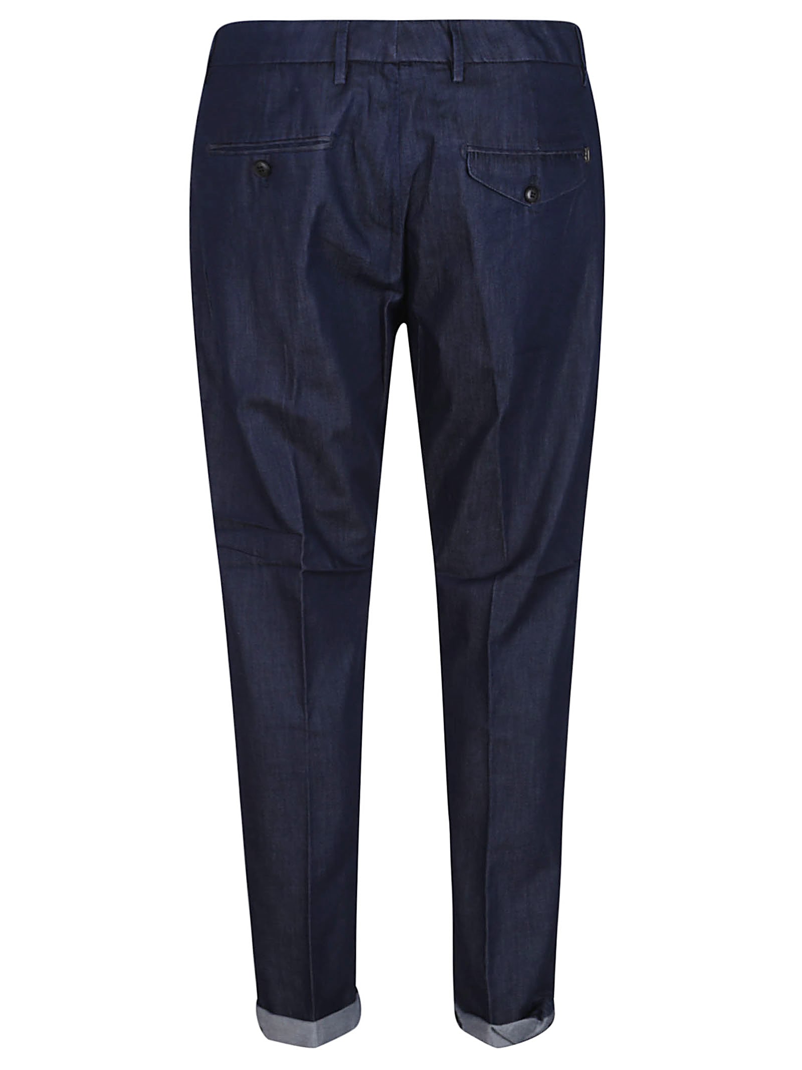 Dondup Tailored Trousers With Front Pleats And Cuffs