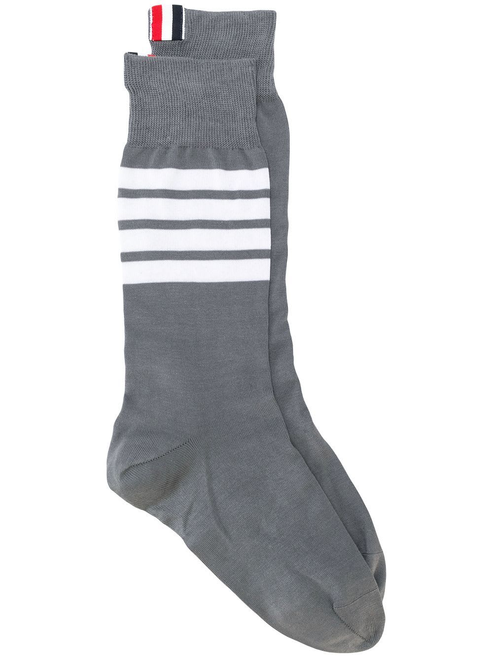 Mid Calf Socks With 4 Bar