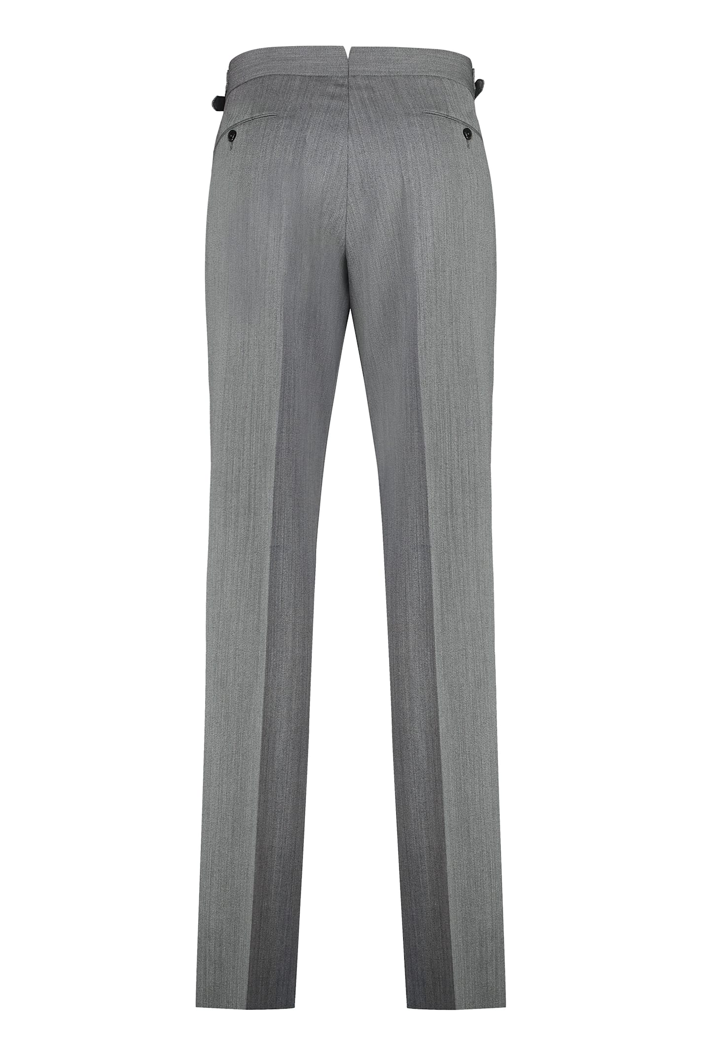 Shop Pt Torino Virgin Wool Trousers In Grey