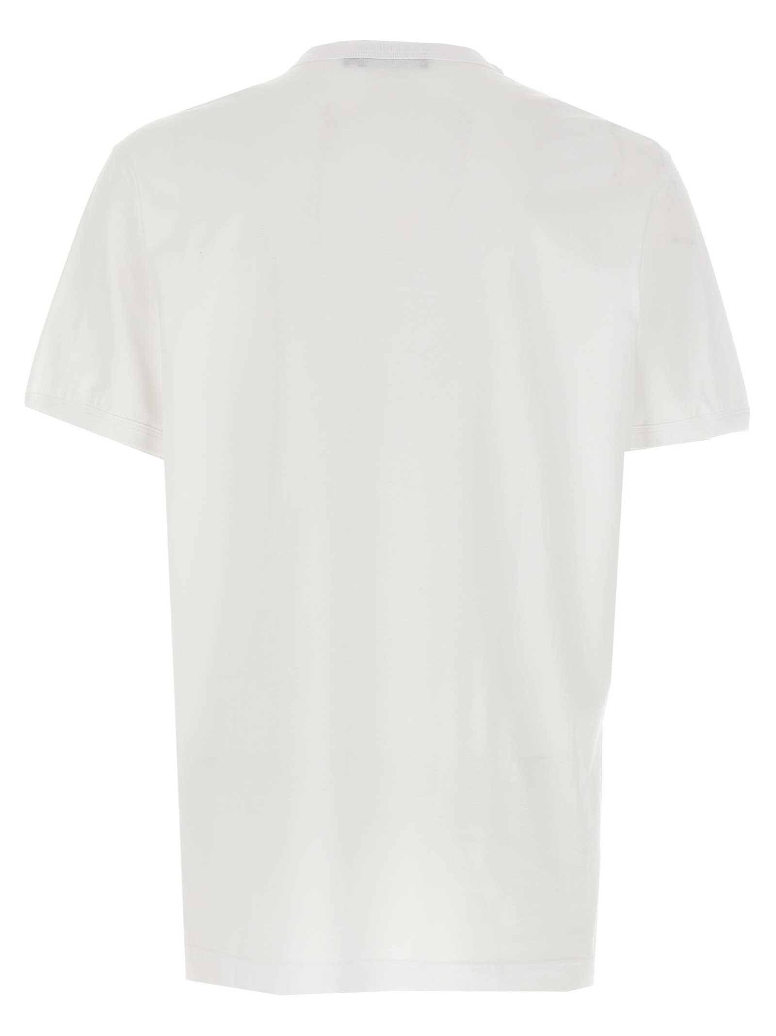 Shop Dolce & Gabbana Logo Embroidery T-shirt In White