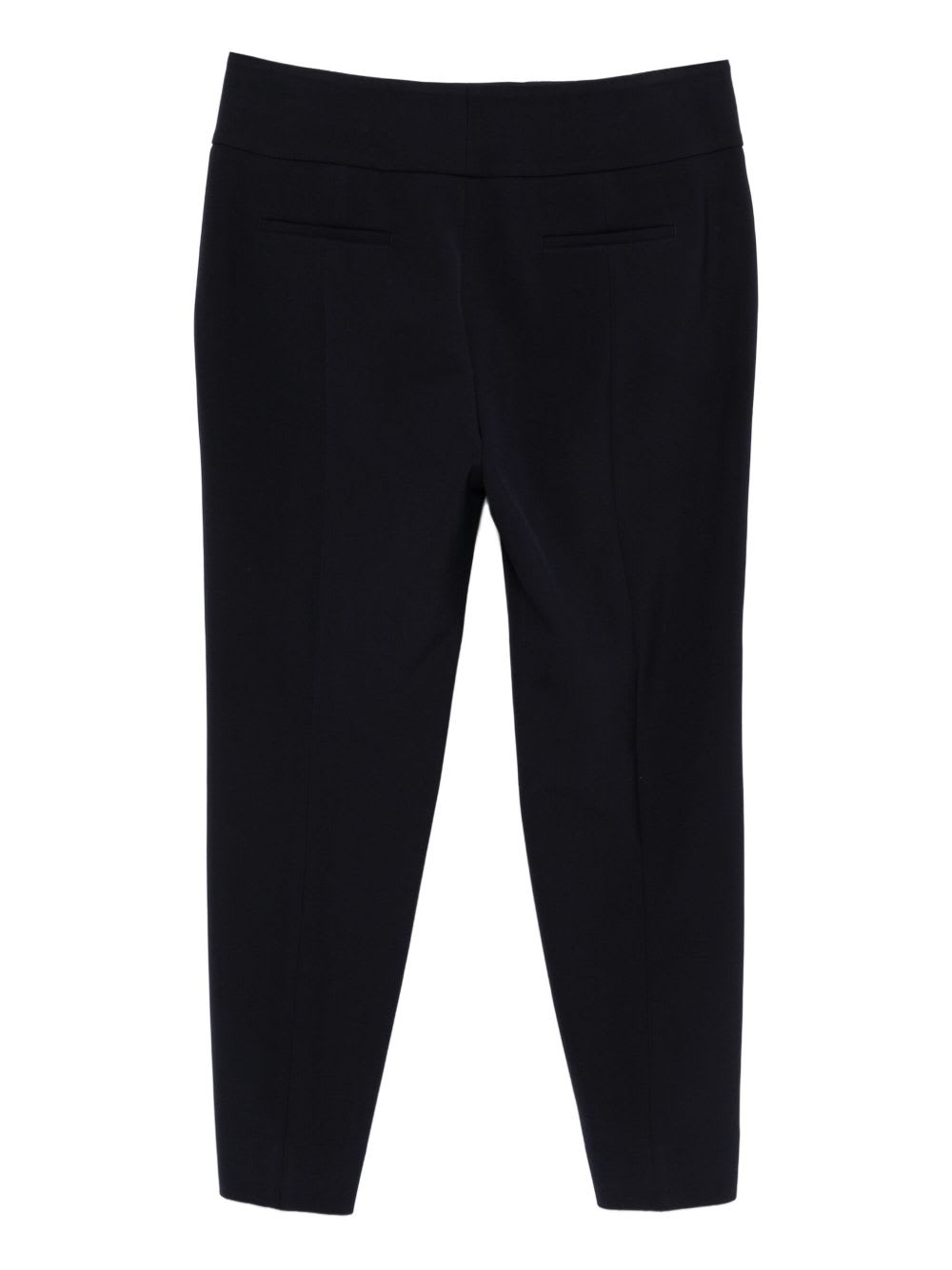 Peserico Midriff-hugging Casual Pants In Black