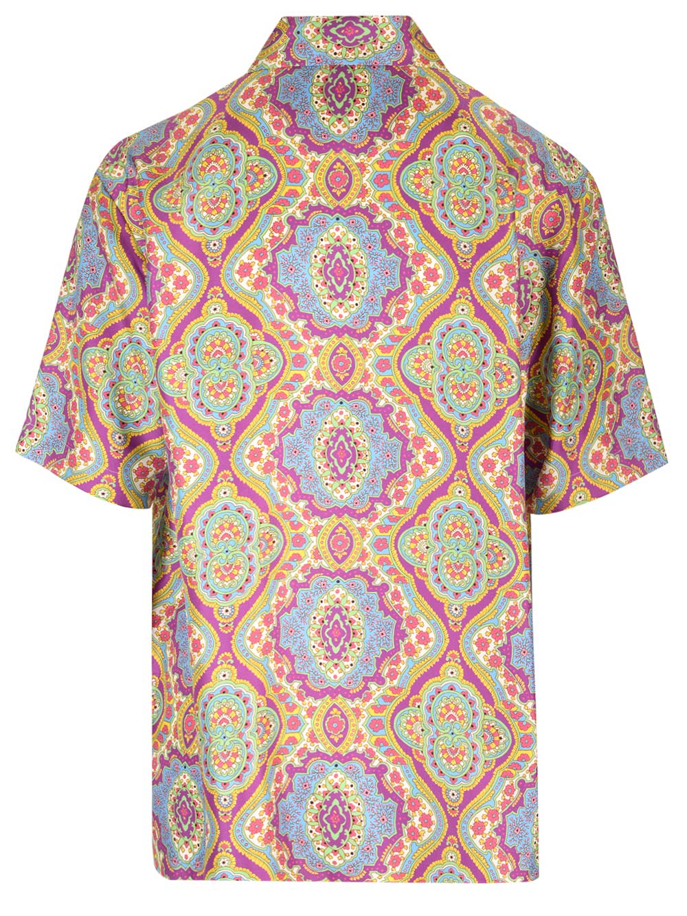 Shop Etro Printed Silk Shirt In Fantasia
