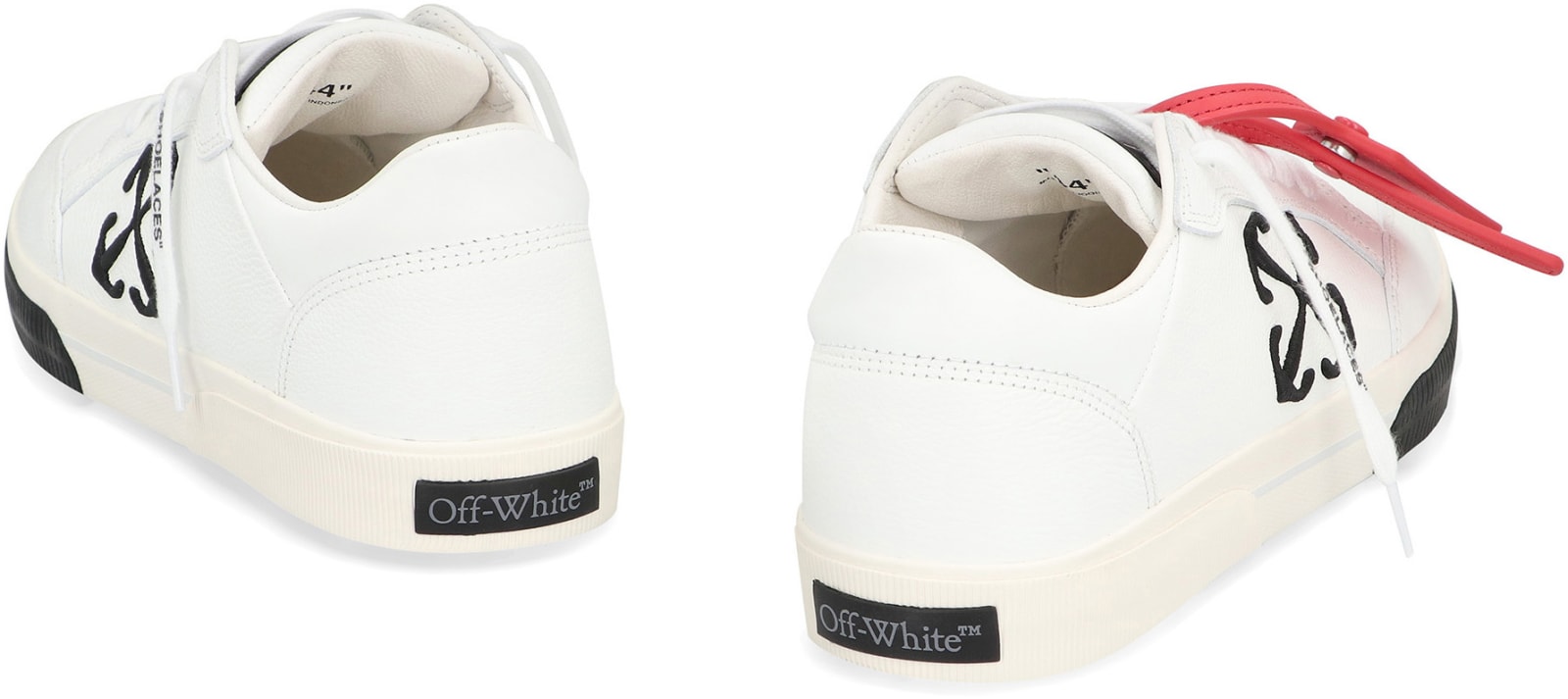 Shop Off-white New Vulcanized Leather Low-top Sneakers In White