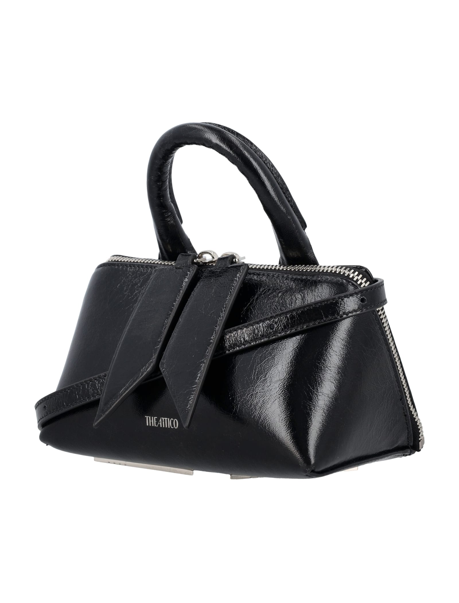 Shop Attico Friday Small Bag In Black