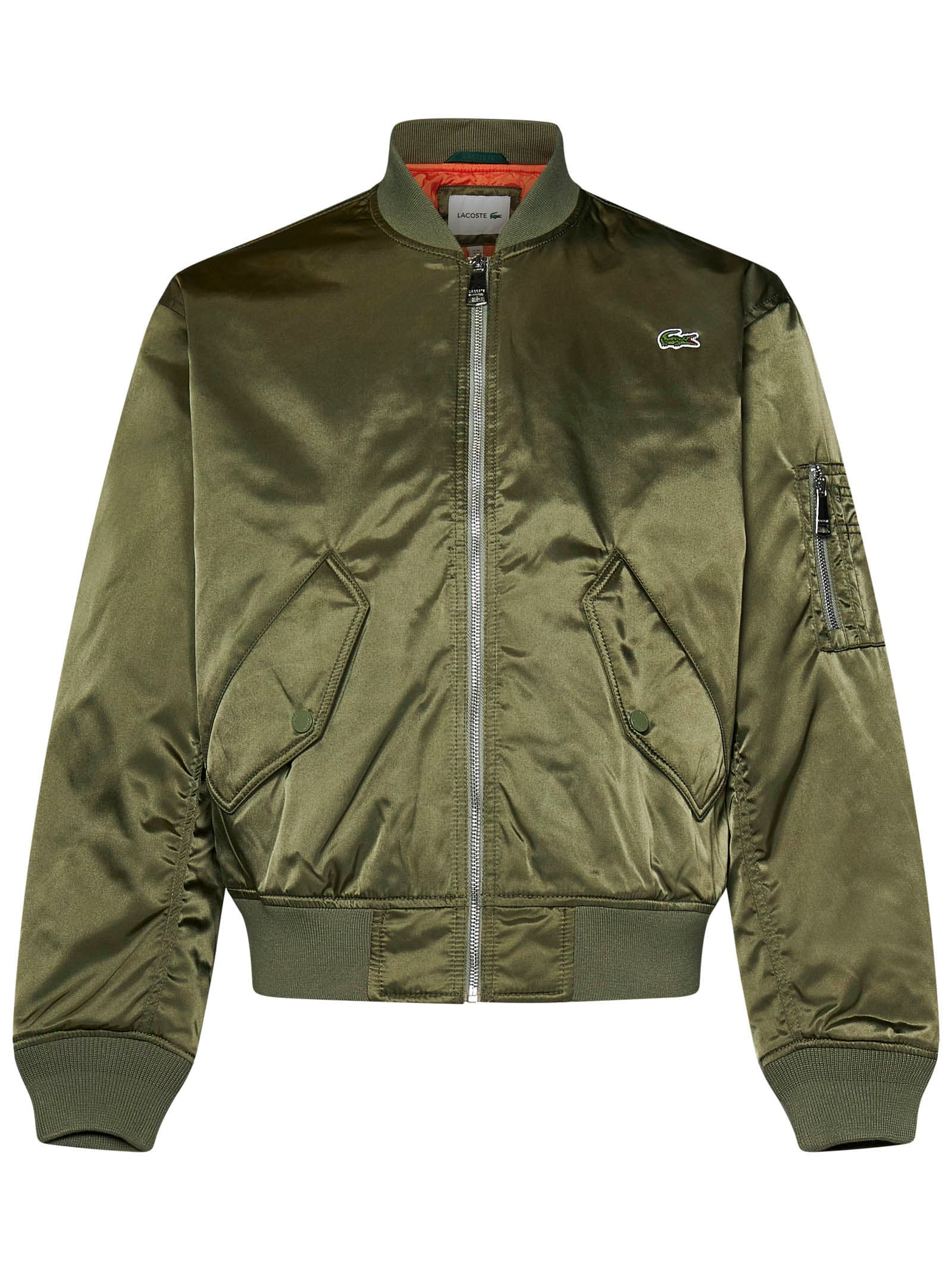 Shop Lacoste Jacket In Green